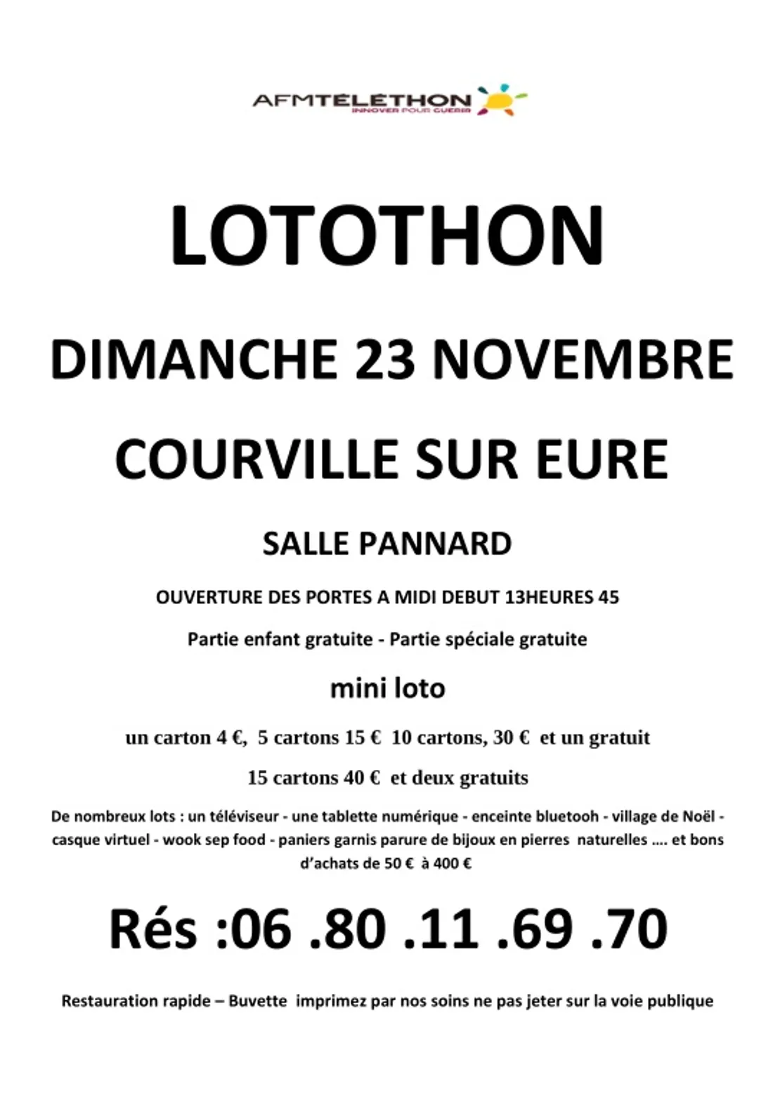 COURVILLE-SUR-EURE - Lotothon
