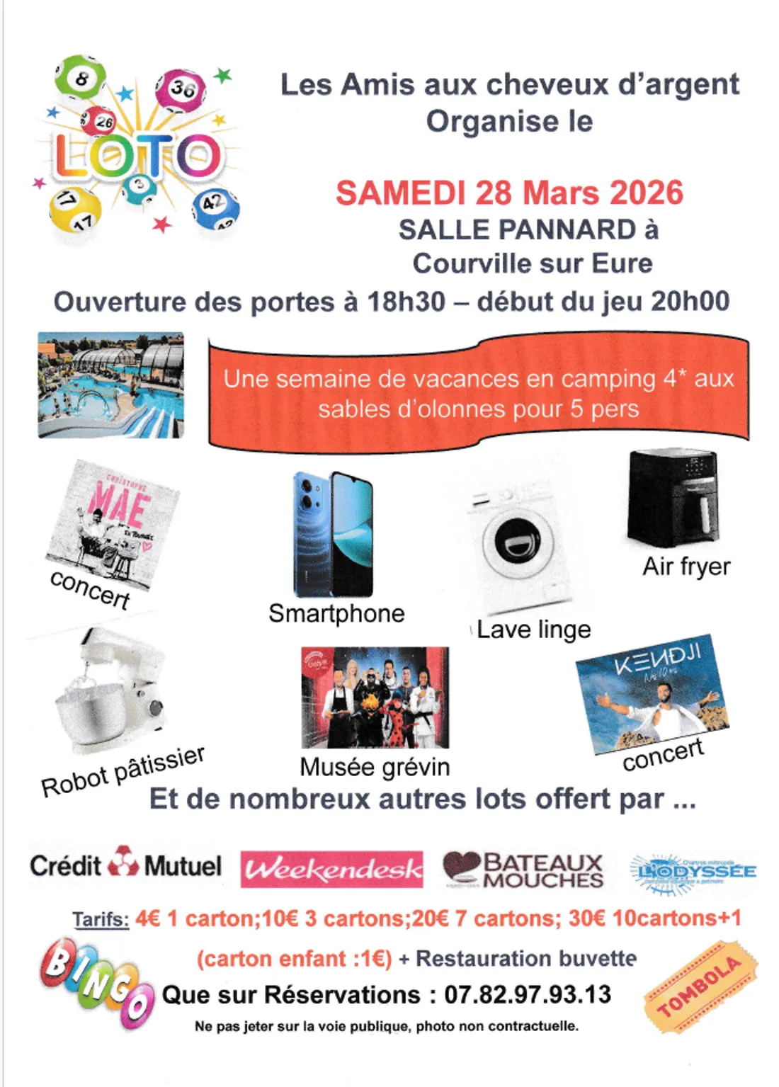 COURVILLE-SUR-EURE - Loto des Amis aux Chemins d'Argent