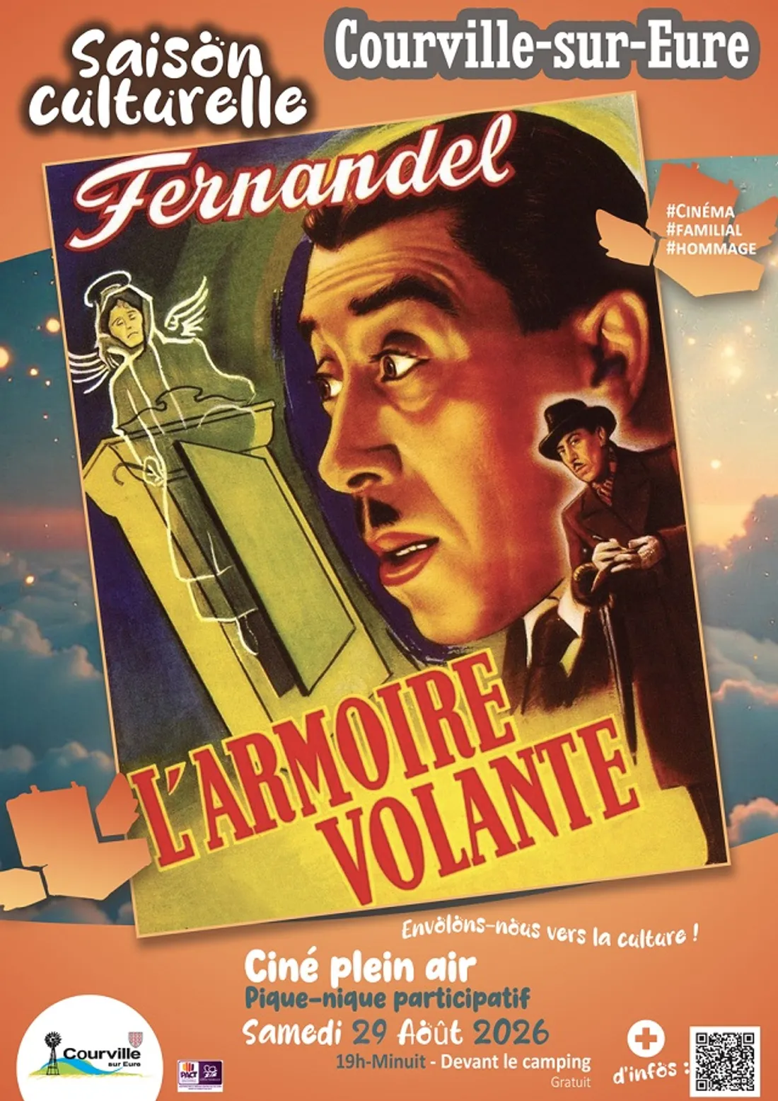 COURVILLE-SUR-EURE - Ciné Plein Air : L'armoire volante