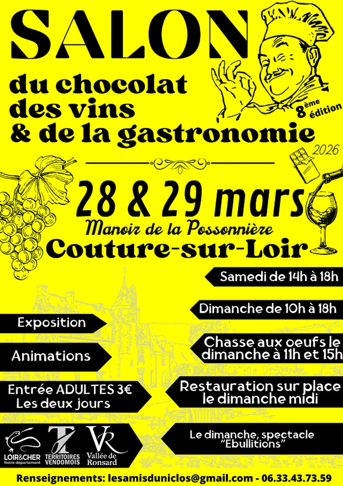 COUTURE-SUR-LOIR (41) - Salon du chocolat, des vins et de la gastronomie