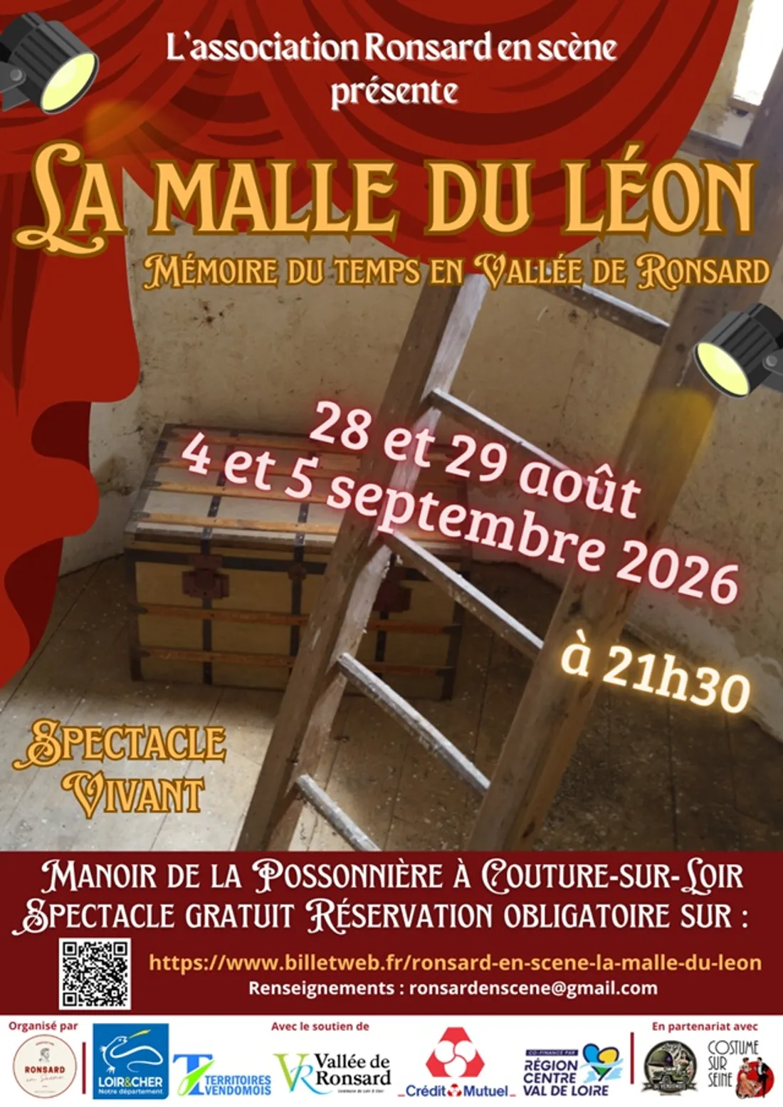 COUTURE-SUR-LOIR (41) - Ronsard en scène : La malle du Léon