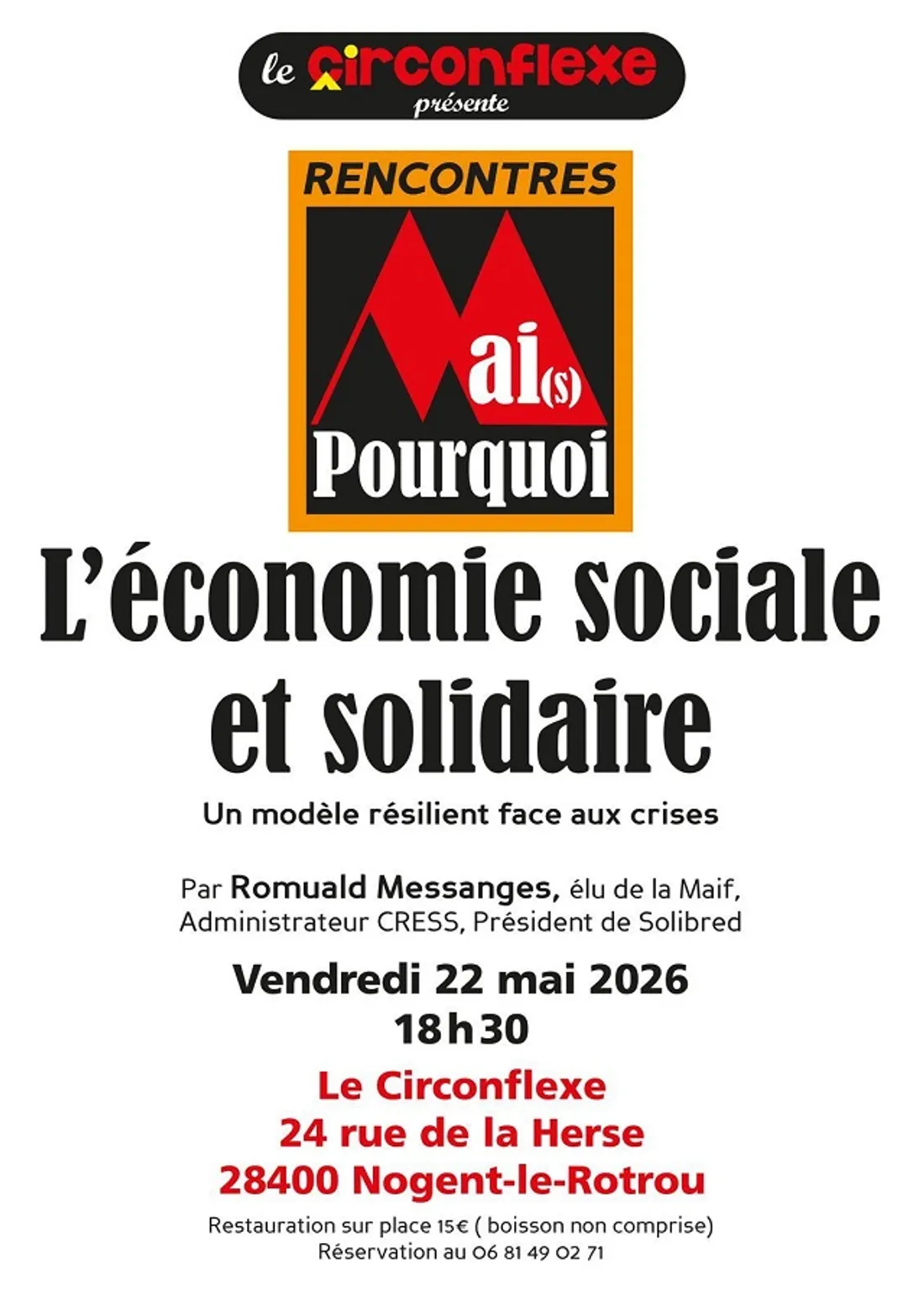 NOGENT-LE-ROTROU - Mai(s) Pourquoi - L'économie sociale et solidaire
