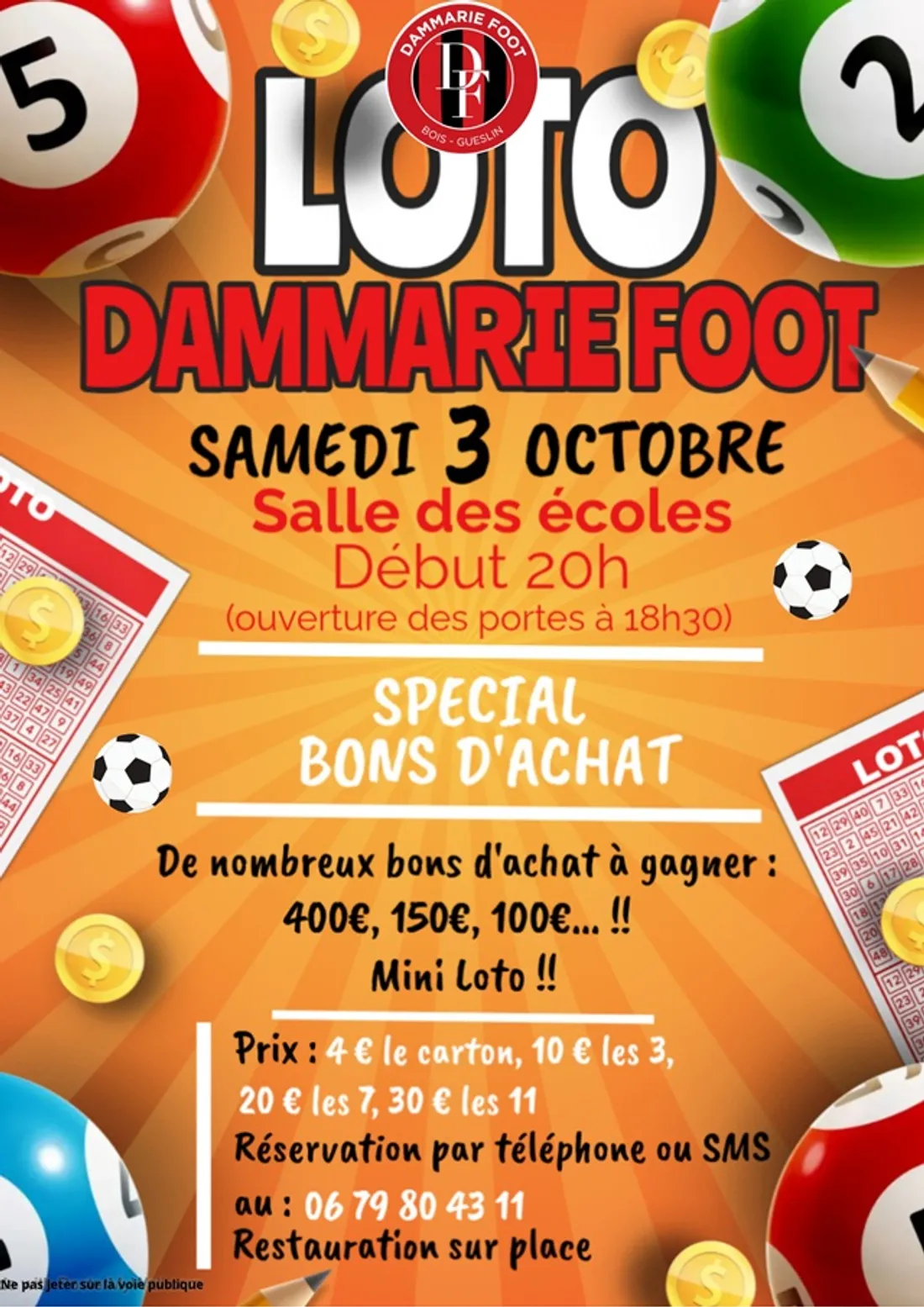 DAMMARIE - Loto de Dammarie Foot