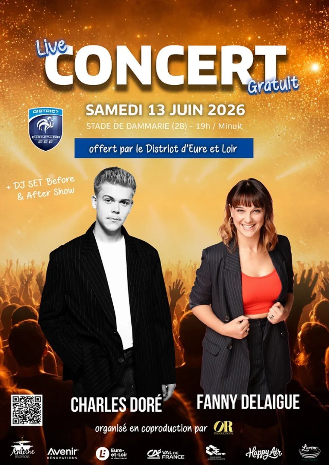 DAMMARIE - Football : Concert : Charles Doré / Fanny Delaigue