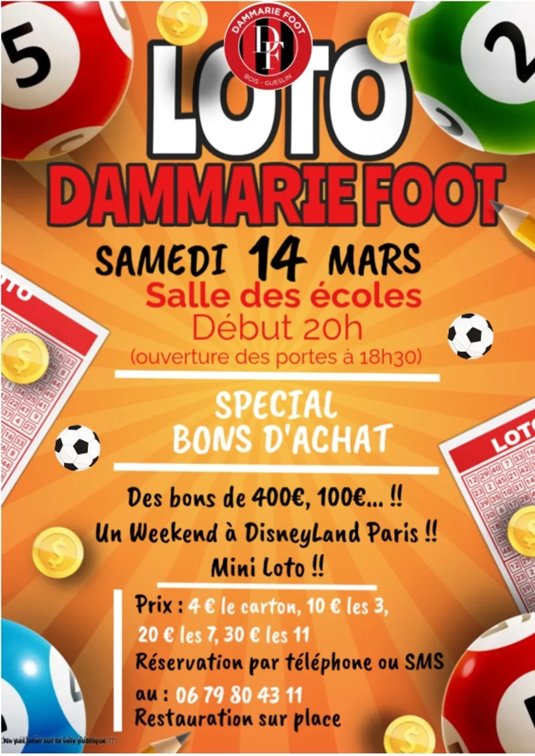DAMMARIE - Loto de Dammarie Foot