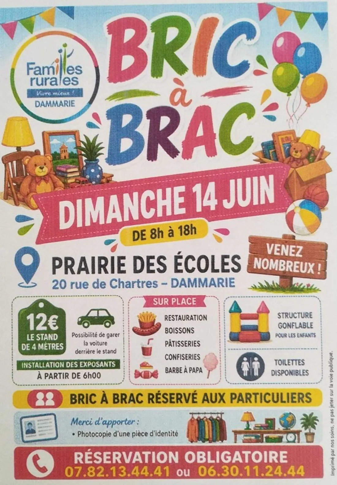 DAMMARIE - Bric-à-brac des Familles Rurales