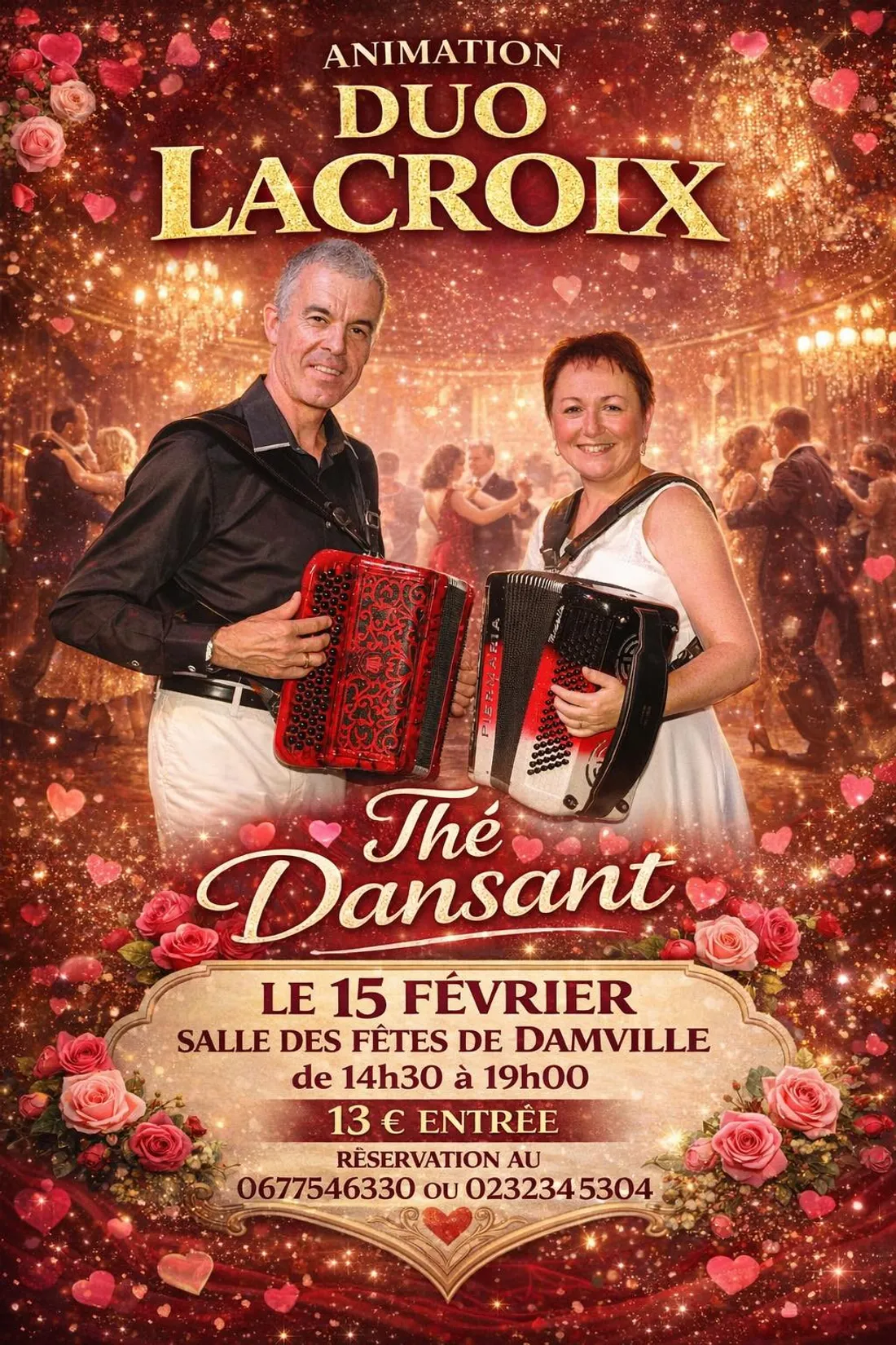 DAMVILLE (27) - Thé dansant avec le Duo Lacroix