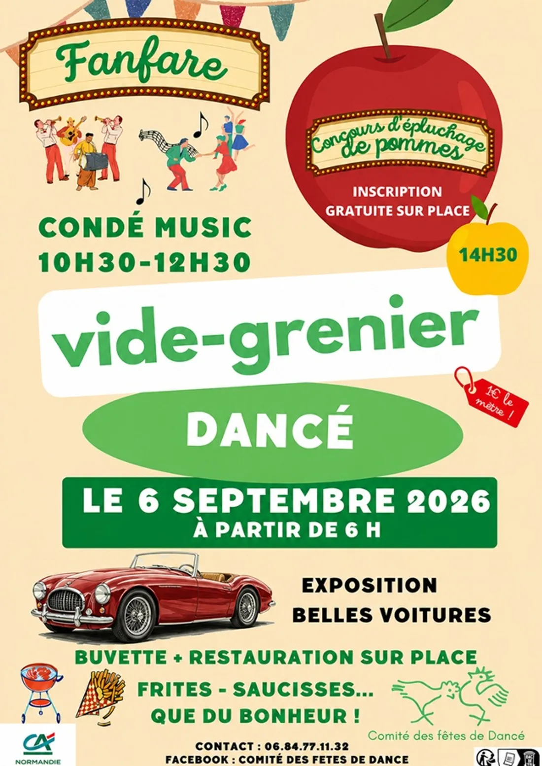 DANCÉ (61) - Vide-greniers du comité des fêtes