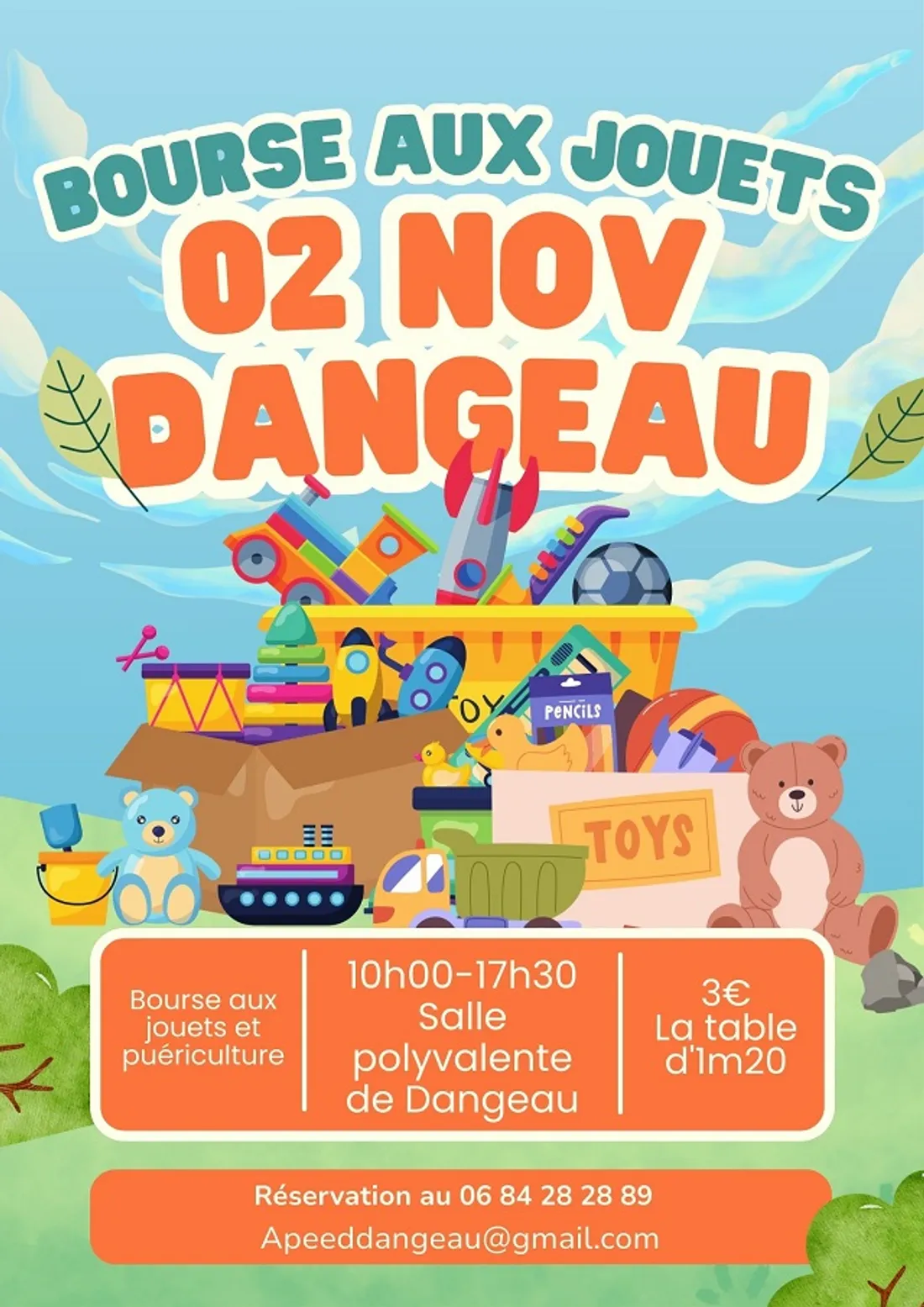 DANGEAU - Bourse aux jouets, vêtements et puériculture