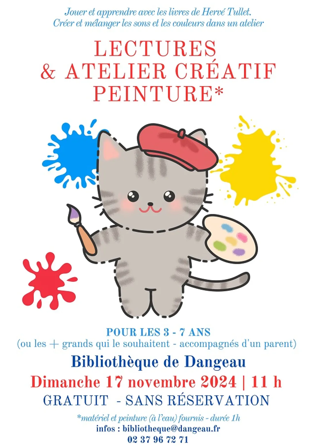 DANGEAU - Lectures & atelier créatif peinture