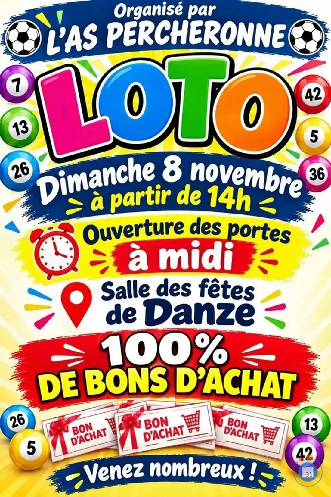 DANZÉ (41) - Loto de l'AS Percheronne