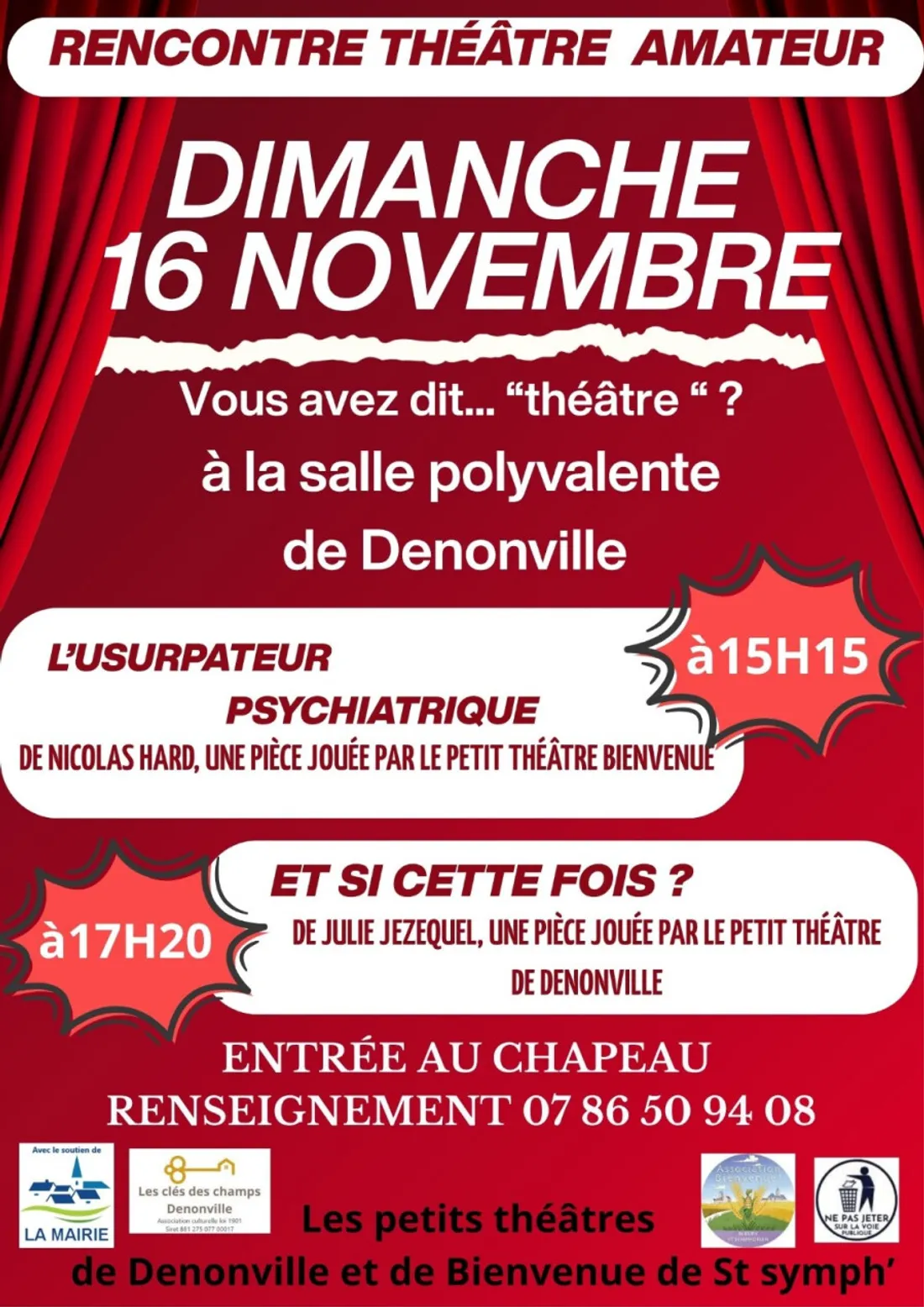 DENONVILLE - Rencontre théâtre amateur