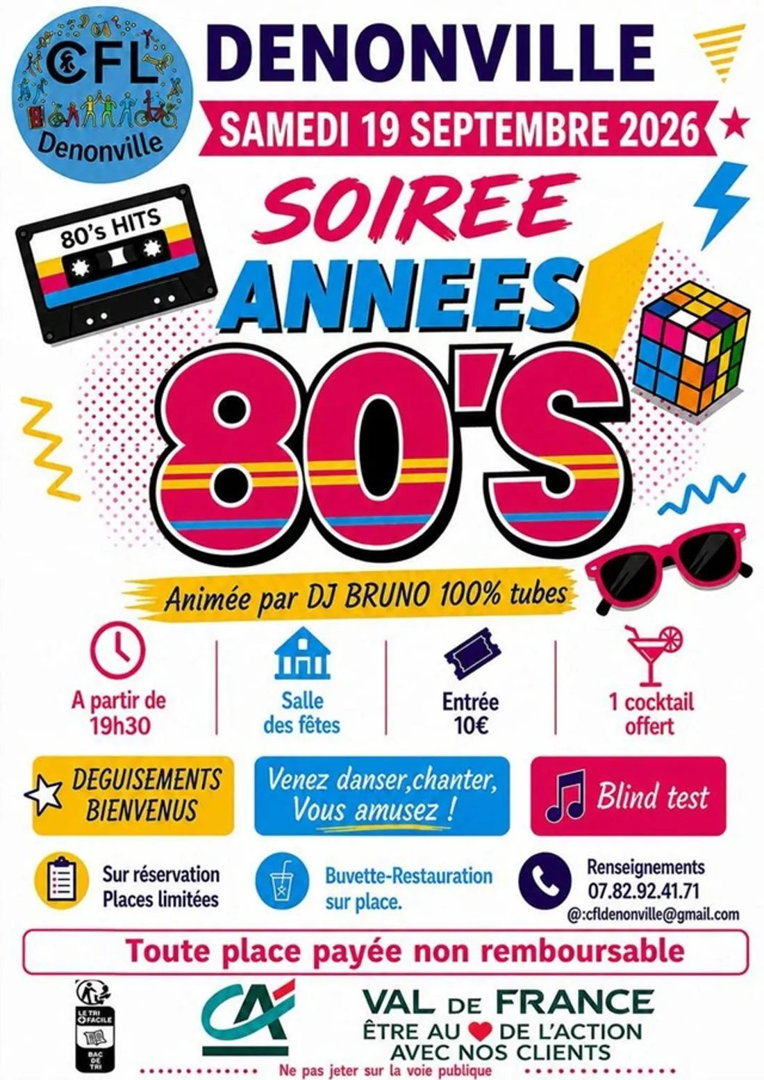 DENONVILLE - Soirée années 80's