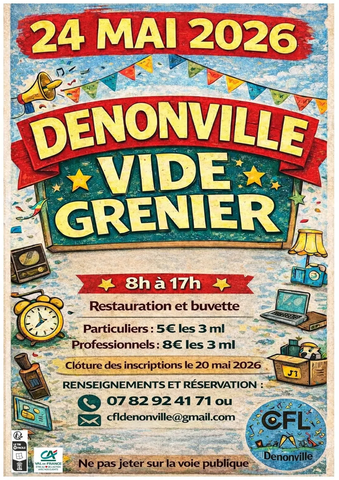 DENONVILLE - Vide-greniers du comité des fêtes