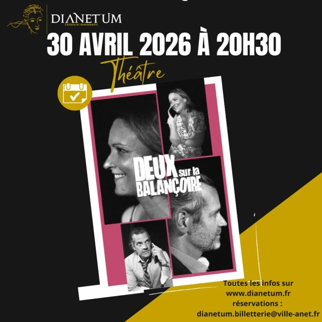 ANET - Saison culturelle : Deux sur la balançoire