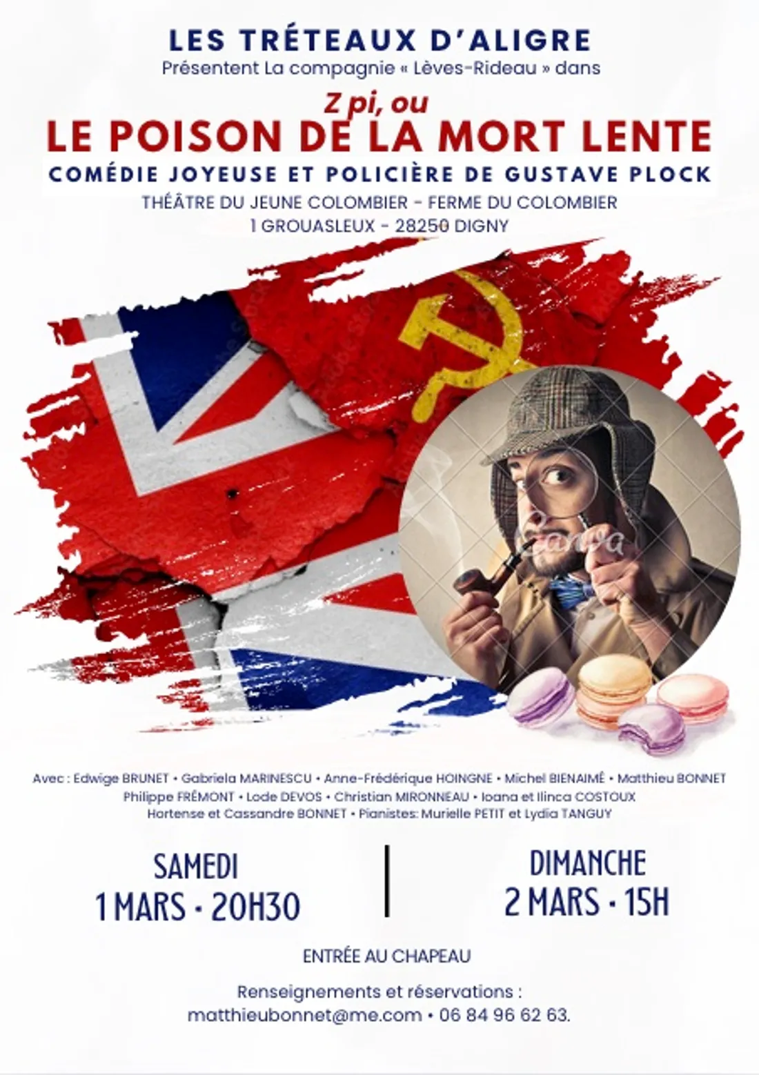 DIGNY - Théâtre : Z pi, ou le Poison de la mort lente