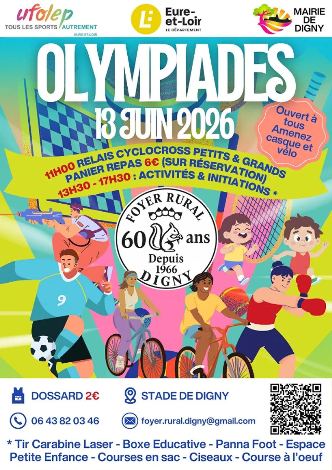 DIGNY - Olympiades des 60 ans du Foyer Rural