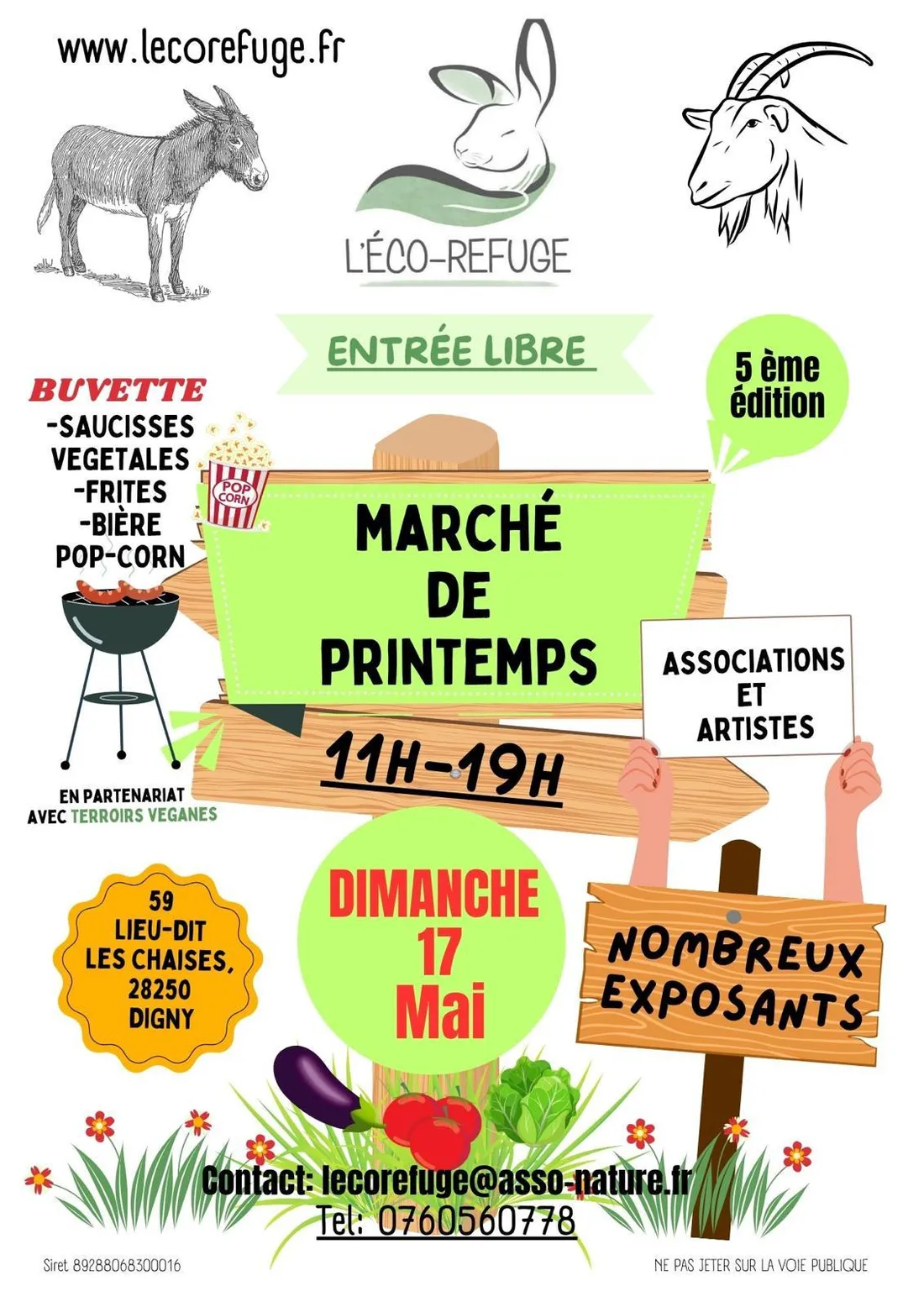 DIGNY - Marché de printemps à l'Eco-Refuge