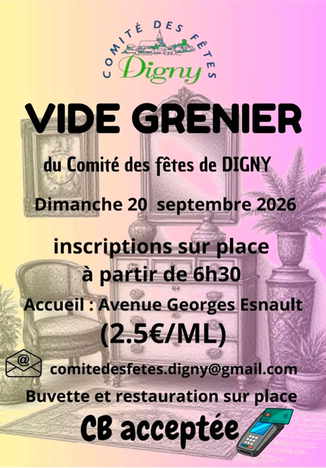 DIGNY - Vide-greniers du comité des fêtes