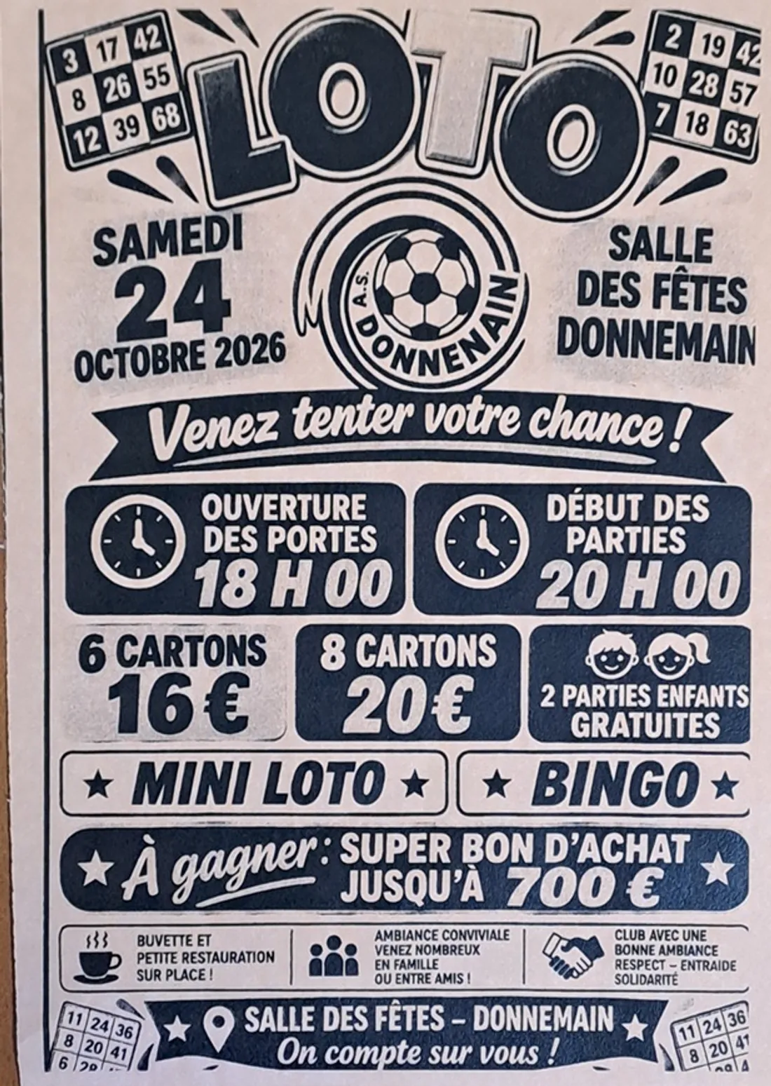 DONNEMAIN - Loto de l'AS Donnemain