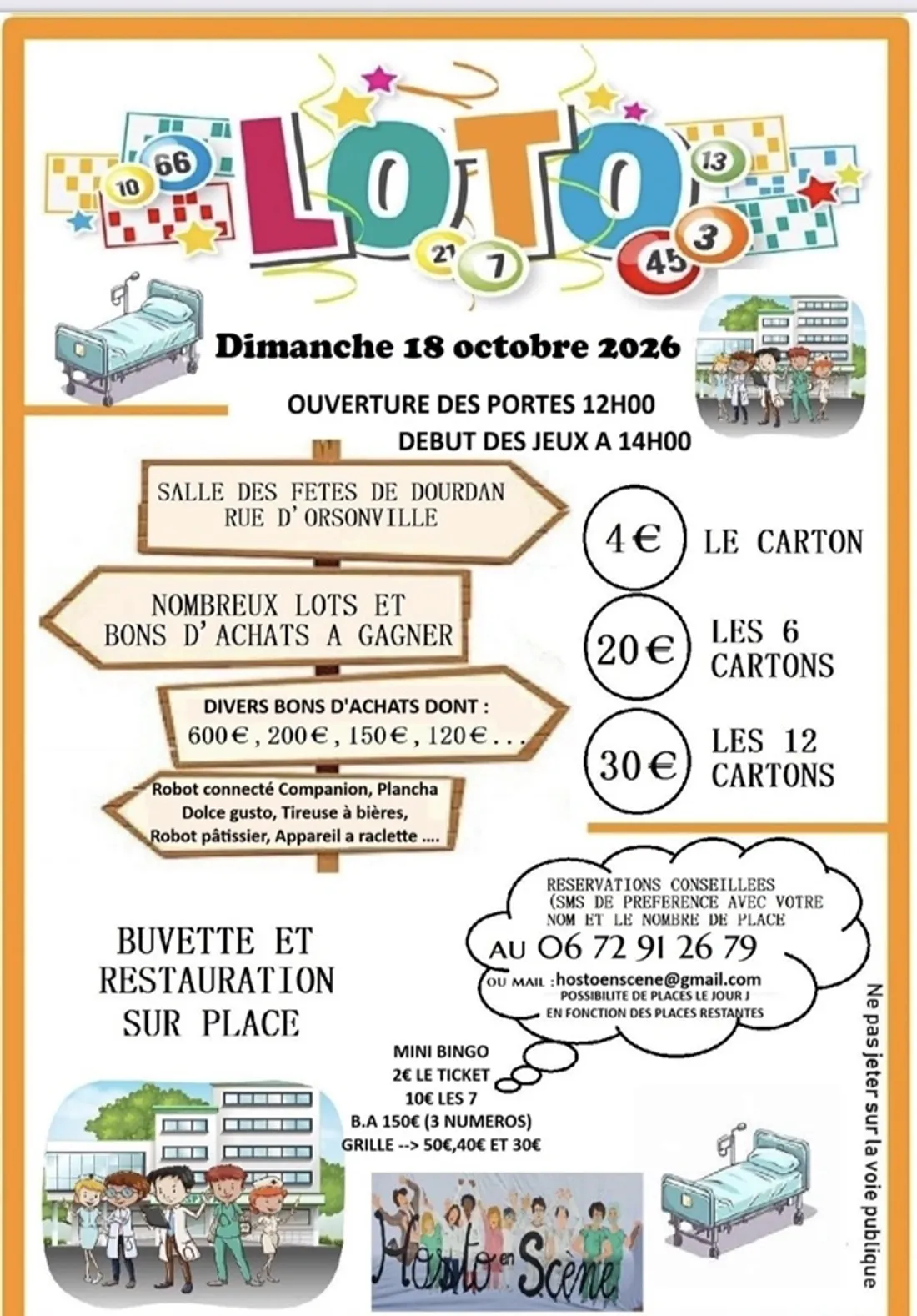 DOURDAN (91) - Loto d'Hosto en scène