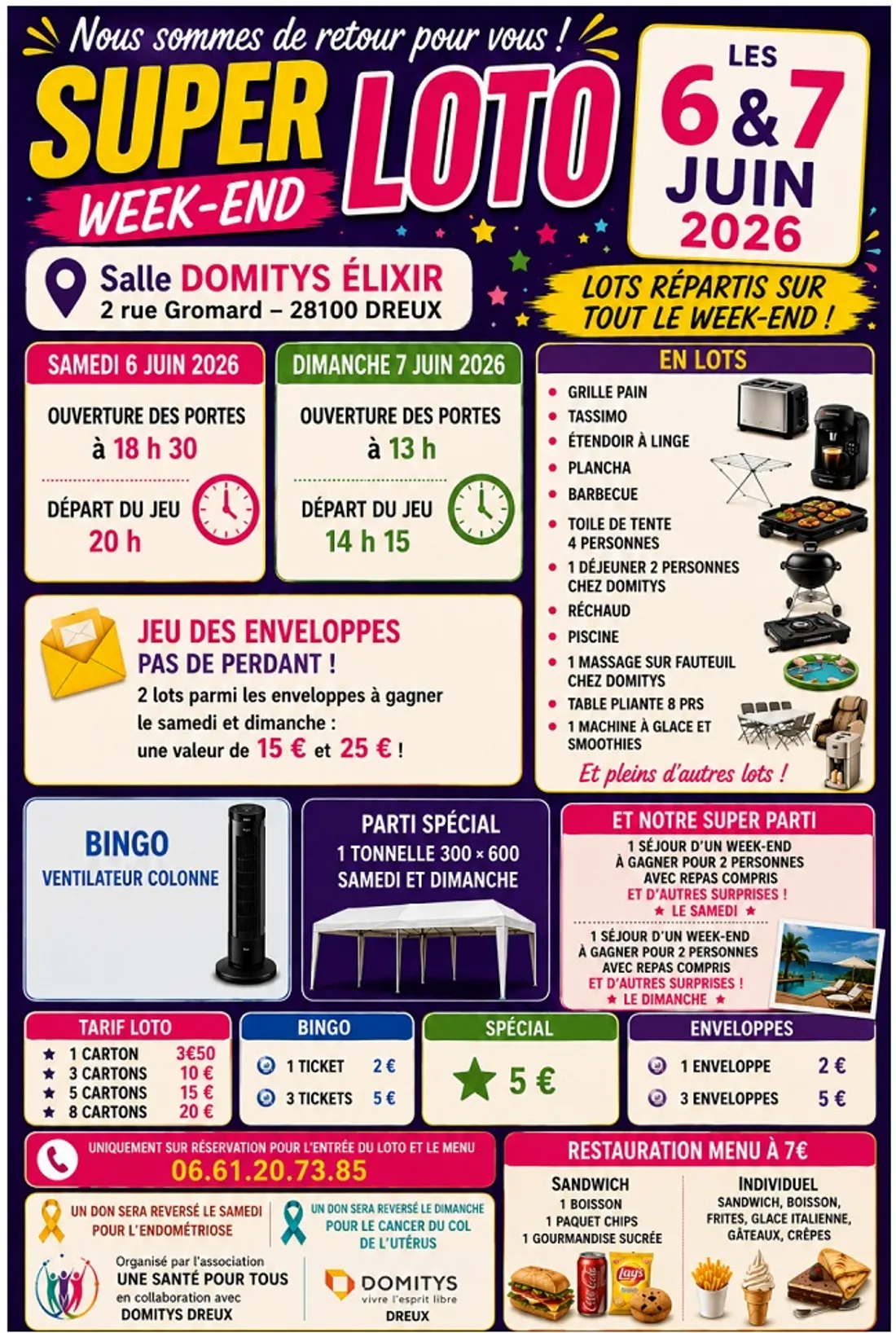 DREUX - Loto de l'Association Une Santé Pour Tous