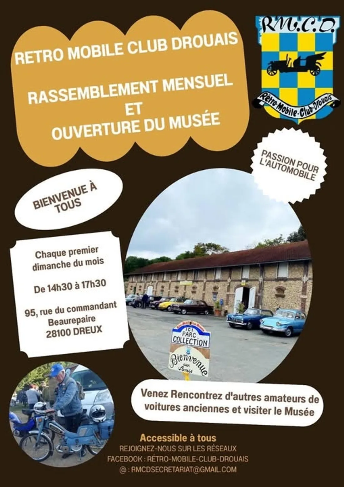 DREUX - Visite du Rétro Mobile Club Drouais
