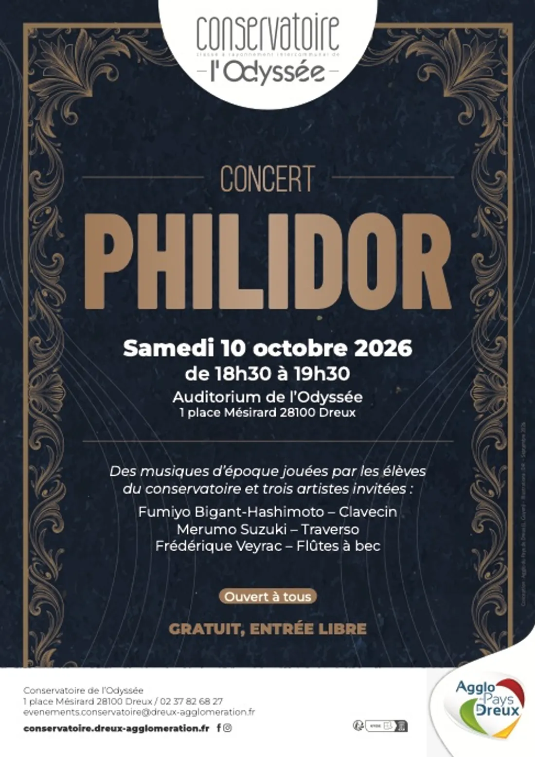 DREUX - Concert : 300 ans de Philidor, enfant de Dreux
