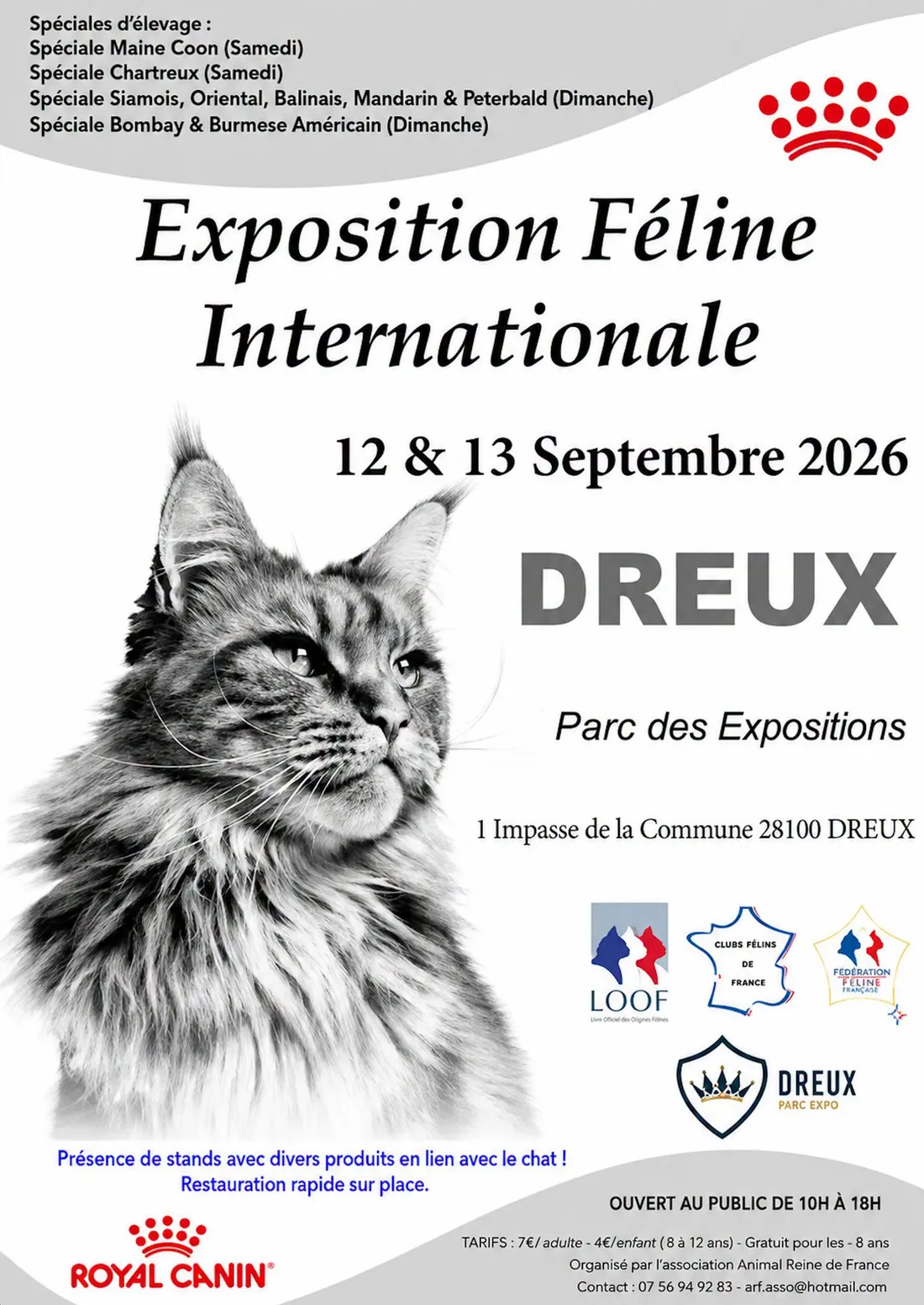 DREUX - Exposition féline internationale