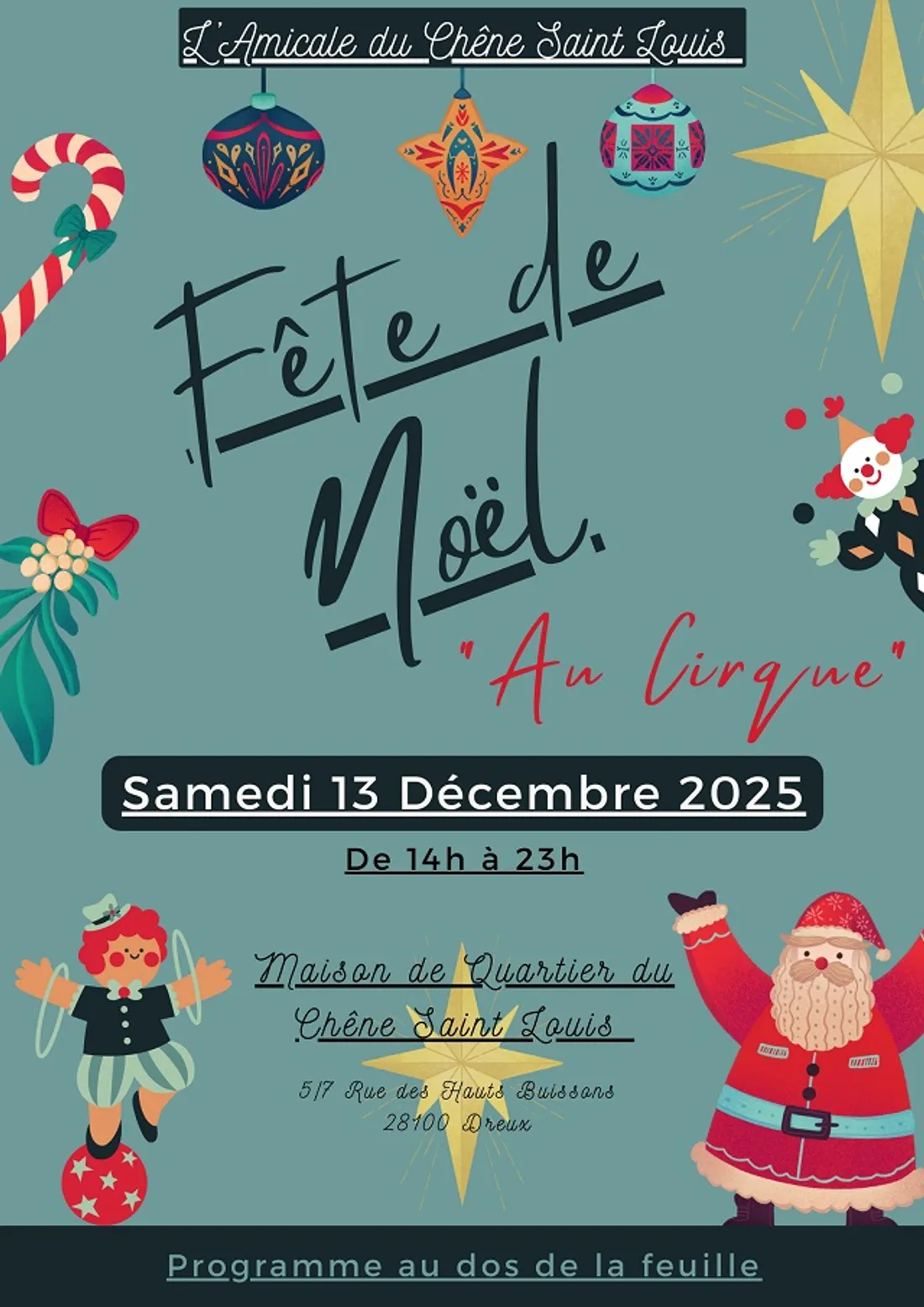 DREUX - Fête de Noël « au cirque »
