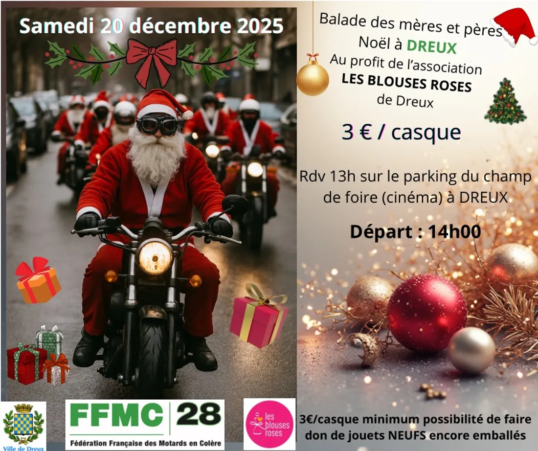 DREUX - Balade des mères et pères Noël