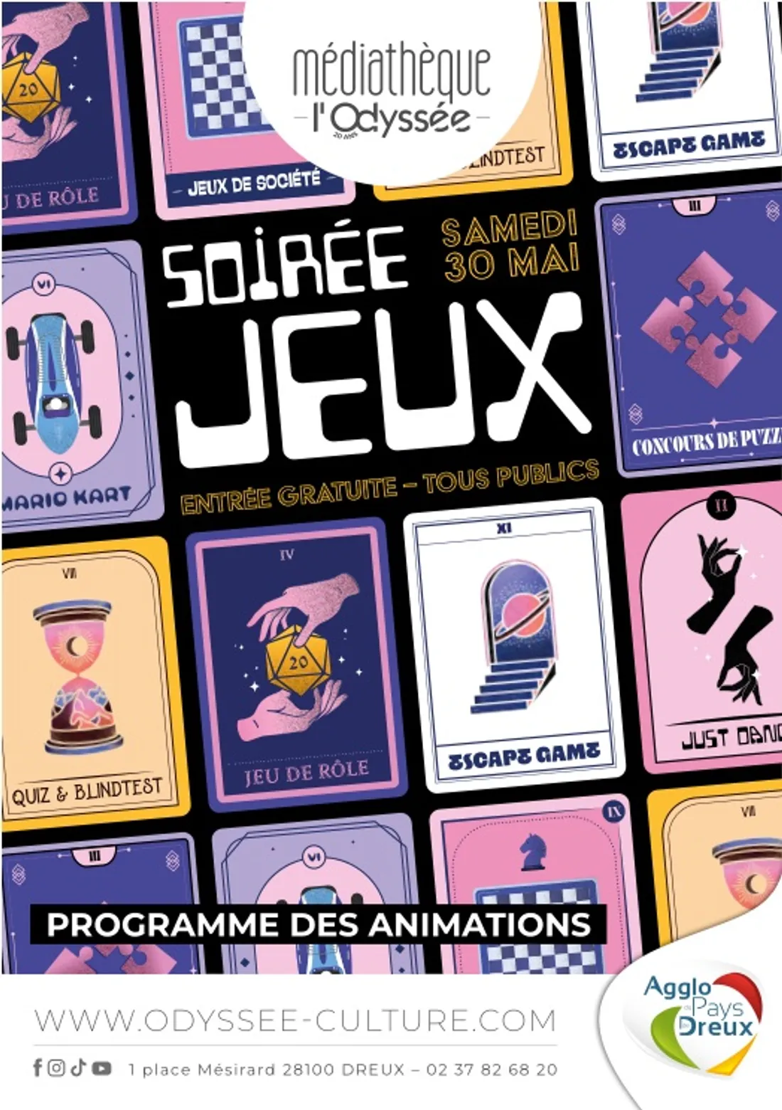 DREUX - Soirée jeux à l'Odyssée