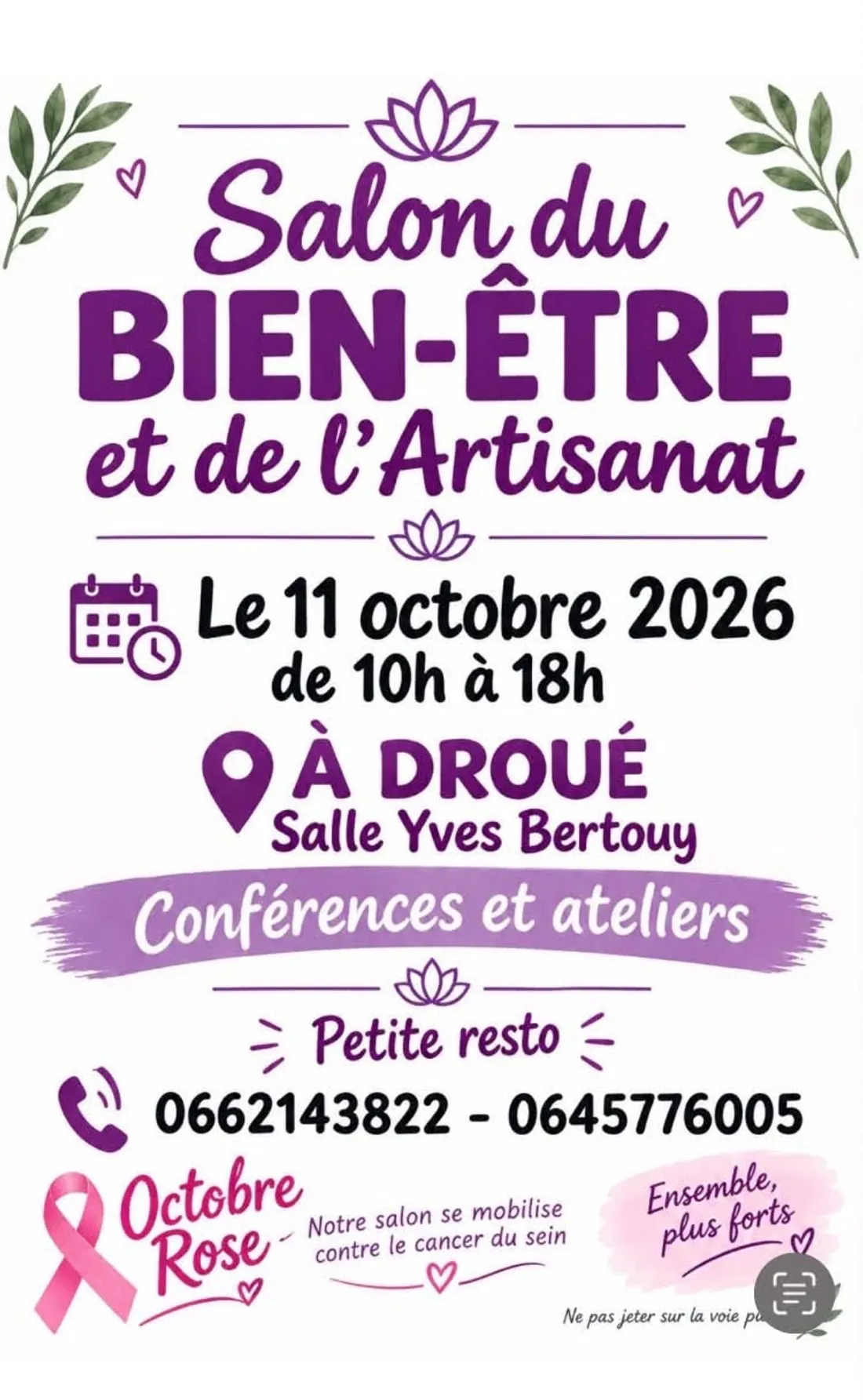 DROUÉ (41) - Salon du Bien-être et de l'artisanat