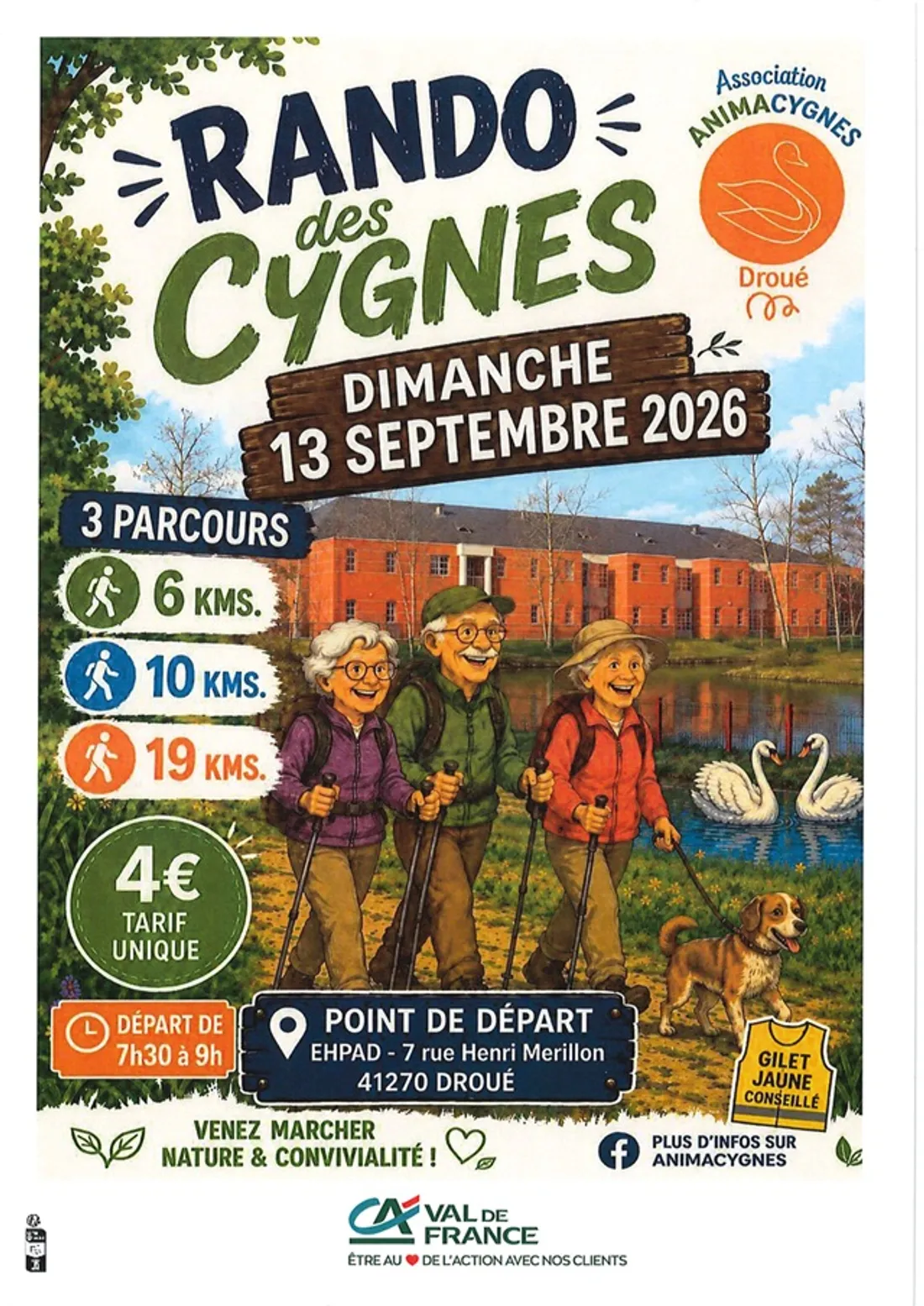 DROUÉ (41) - La Rando des Cygnes