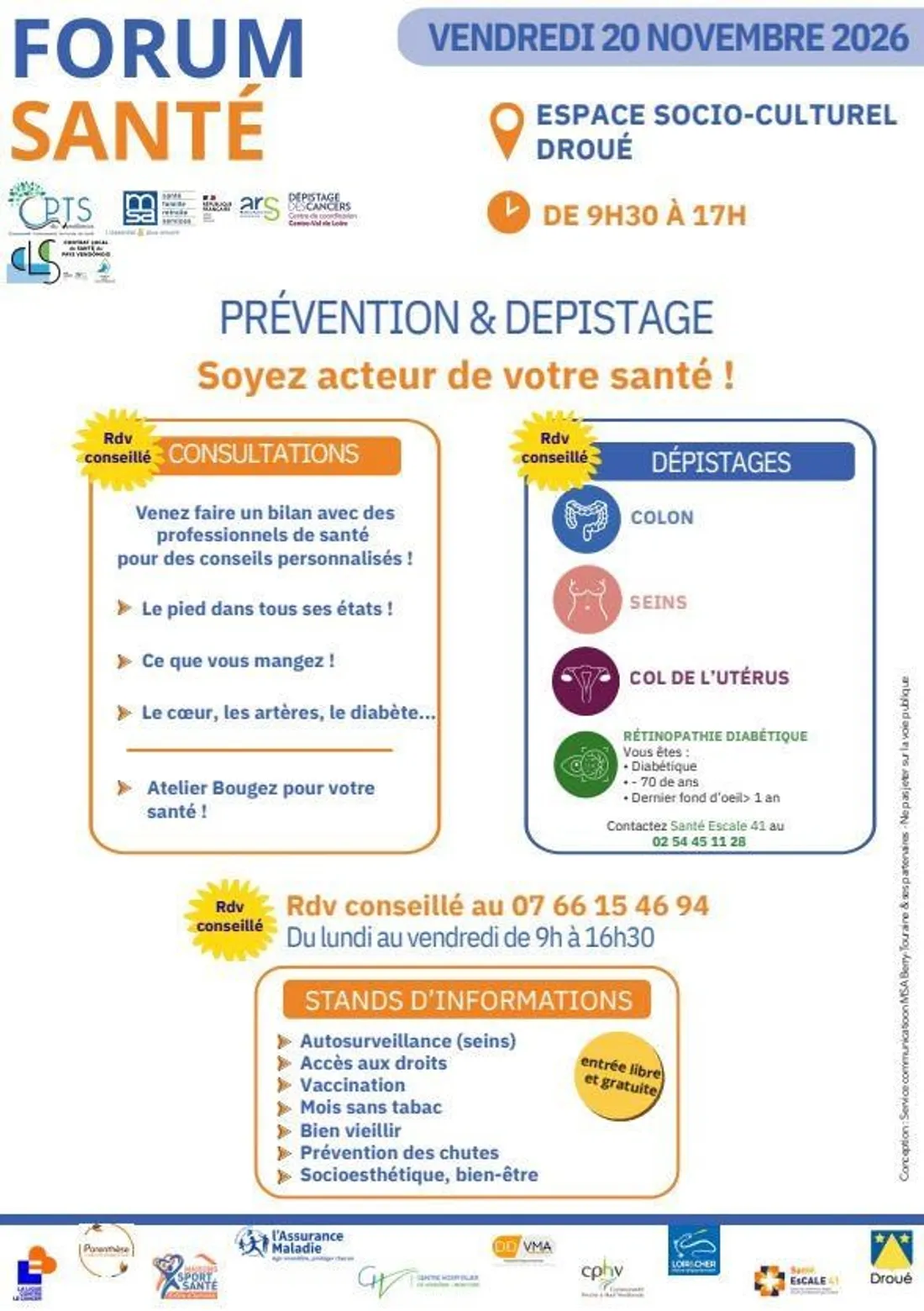 DROUÉ (41) - Forum santé Prévention