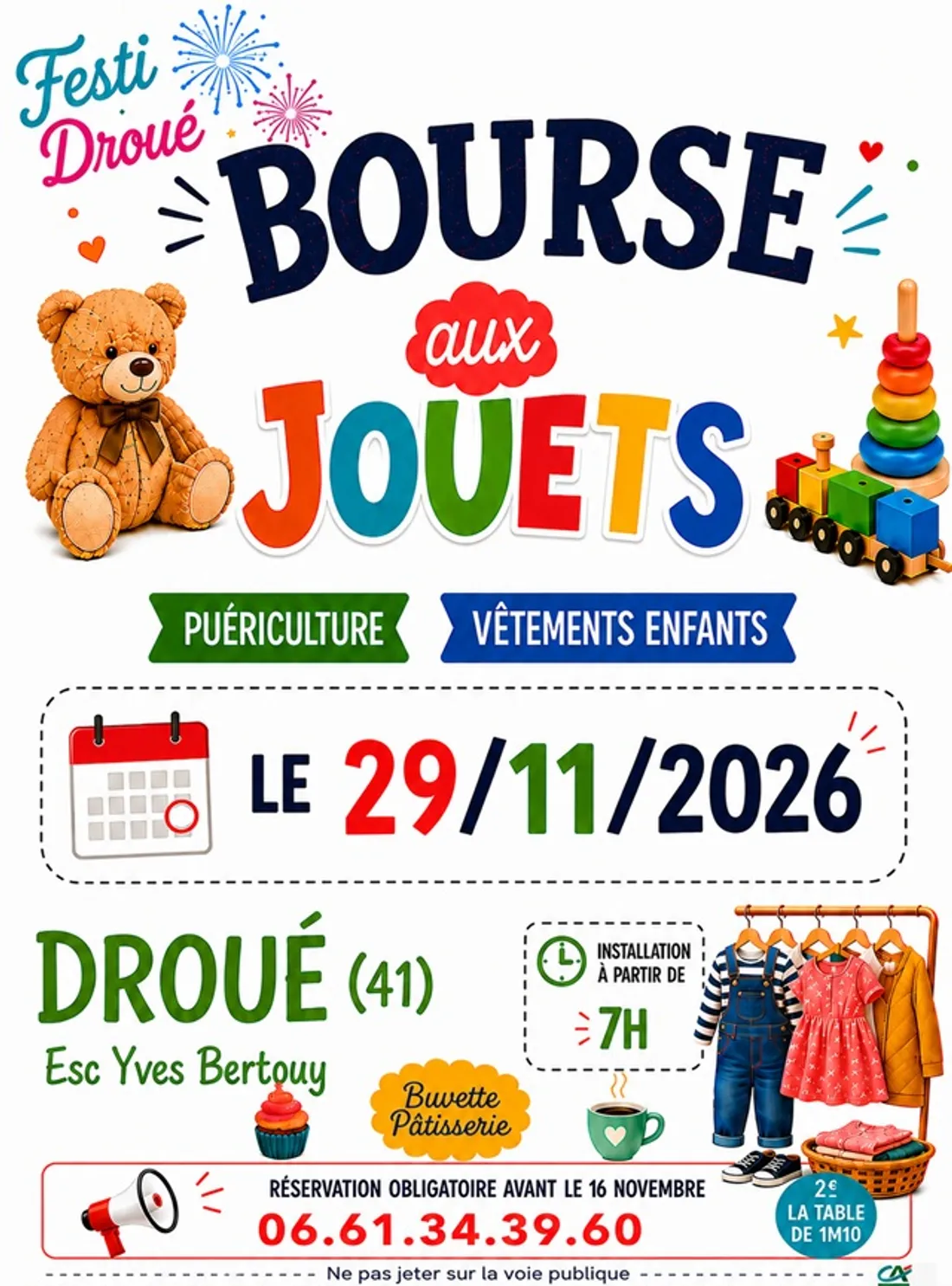 DROUÉ (41) - Bourse aux jouets de Festi Droué