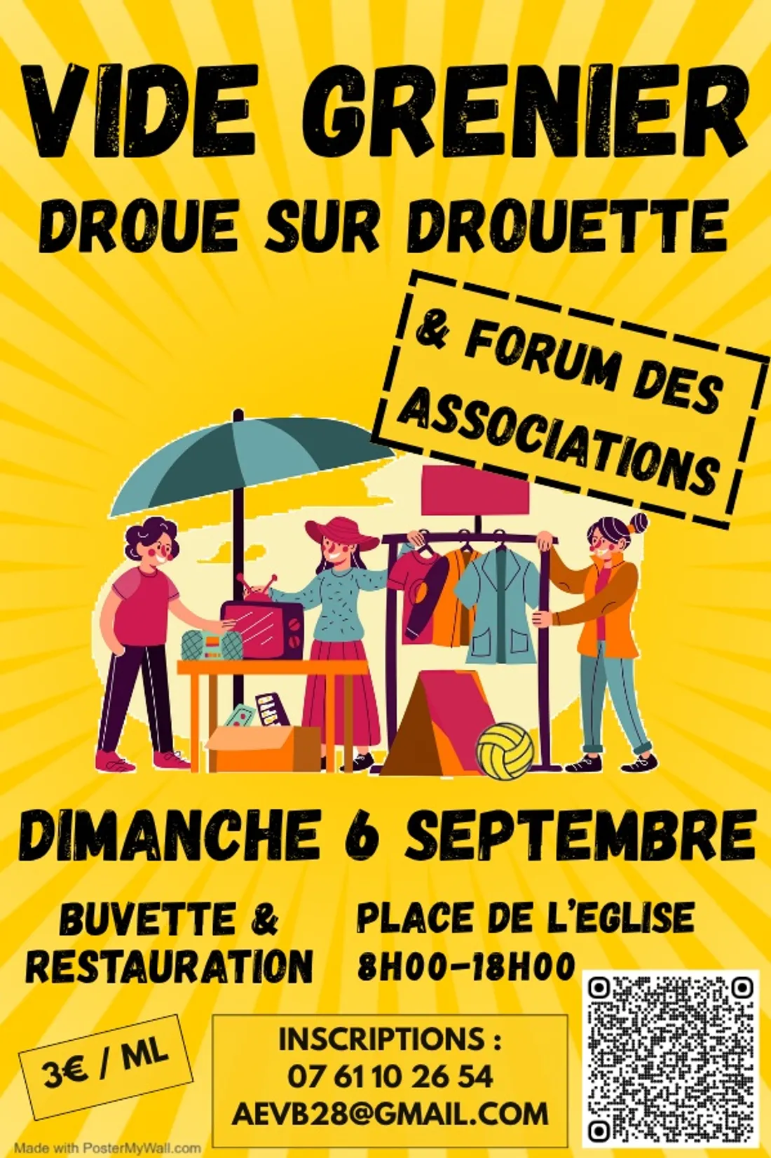 DROUE-SUR-DROUETTE - Vide-greniers et Forum des associations