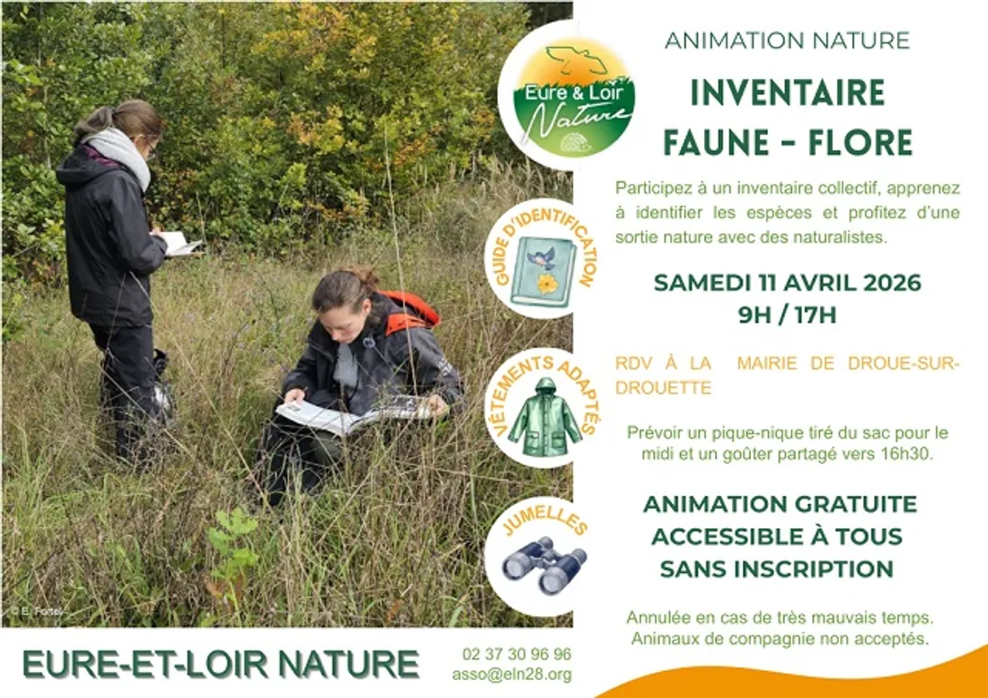 DROUE-SUR-DROUETTE - Nature : Inventaire faune - flore