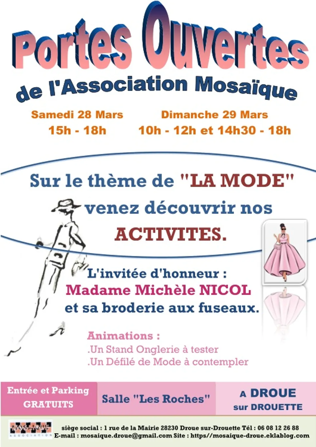 DROUE-SUR-DROUETTE - Portes ouvertes de l'association Mosaïque