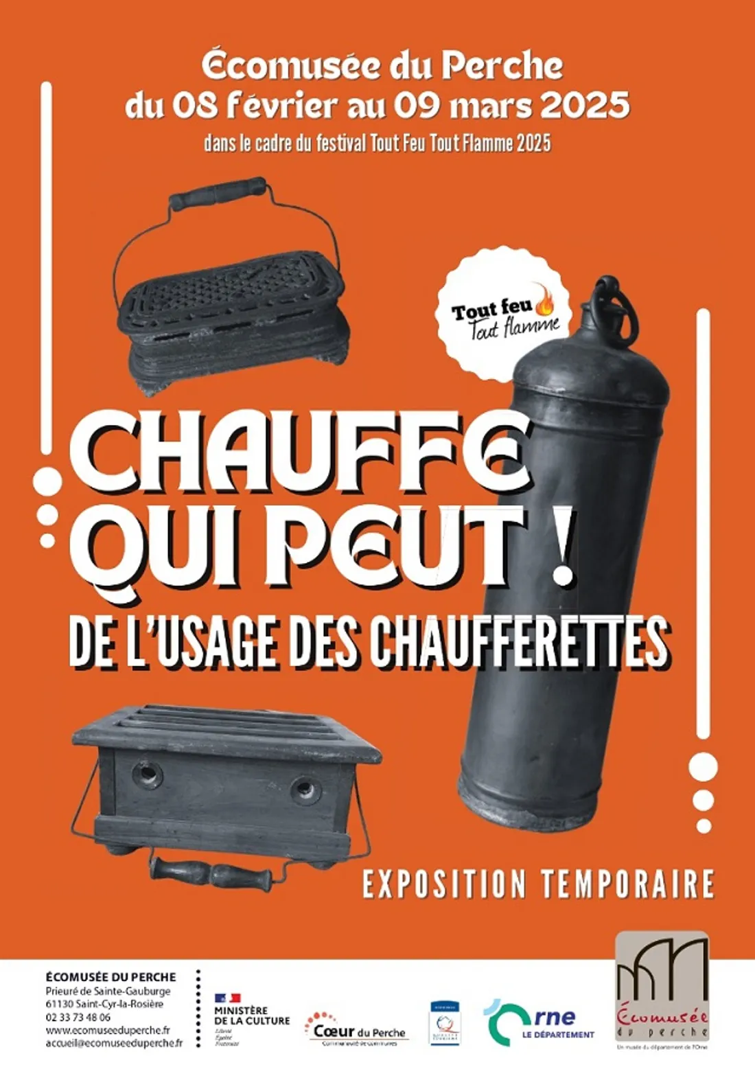 SAINT-CYR-LA-ROSIÈRE (61) - Exposition : Chauffe qui peut ! De l'usage des chaufferettes