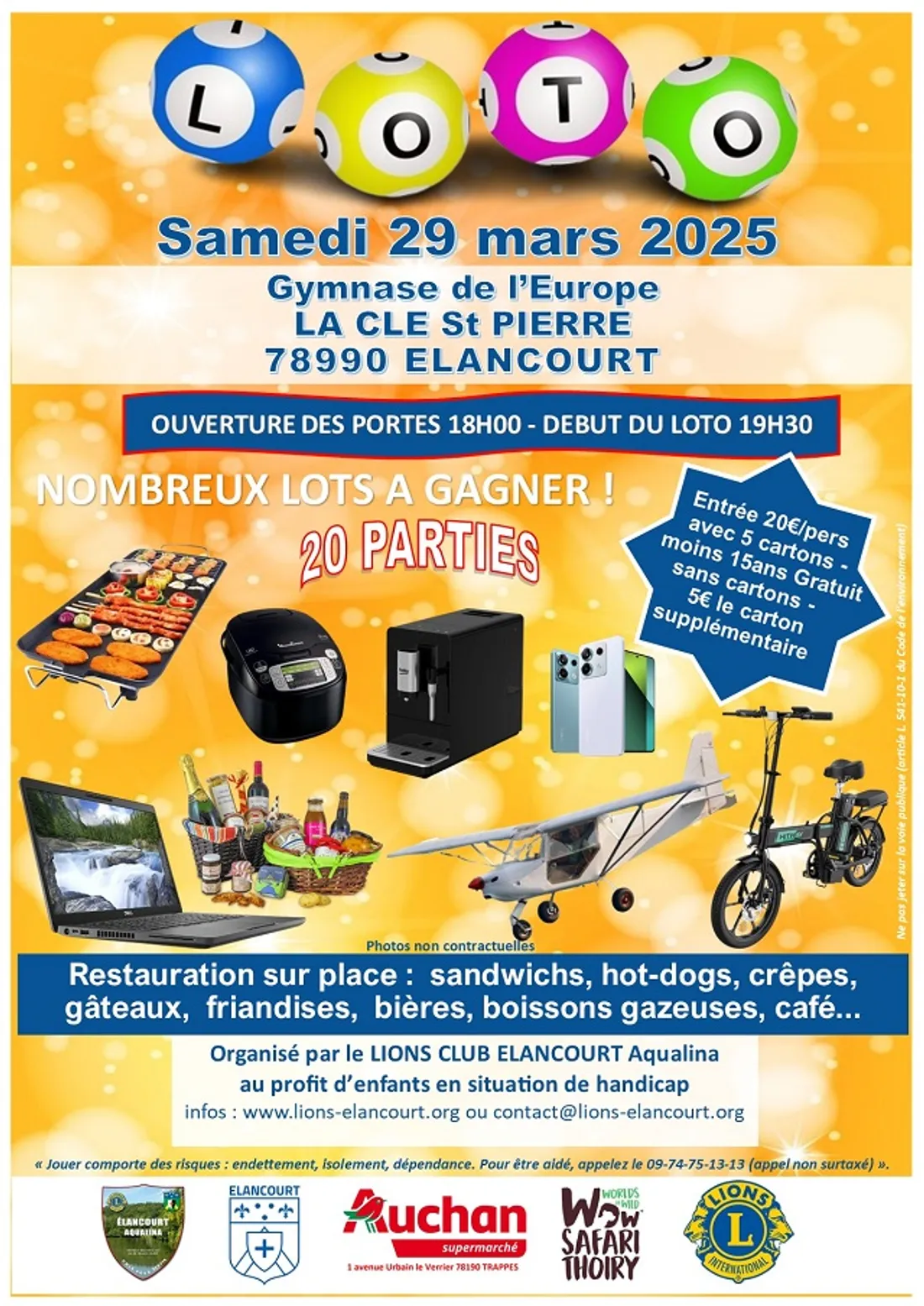 ELANCOURT (78) - Loto du Lions Club