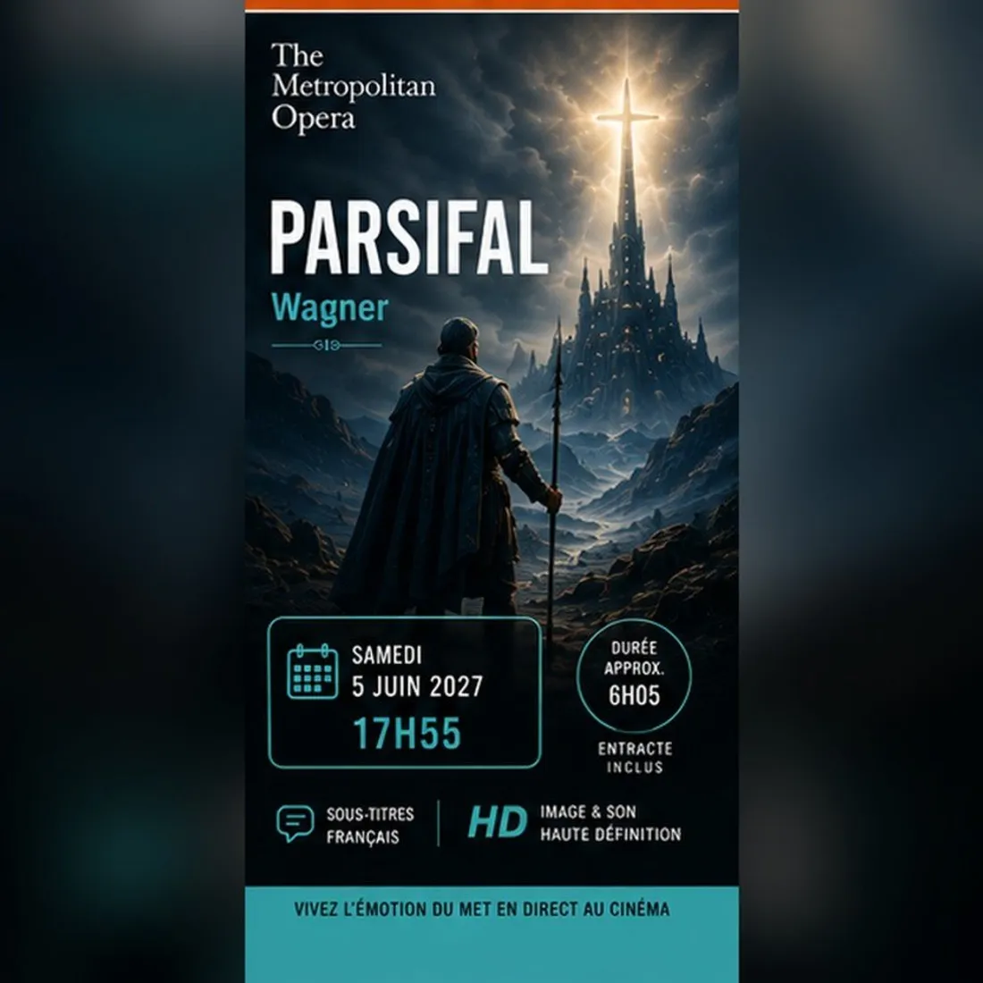 CHARTRES - En direct de New York : Parsifal de Richard Wagner