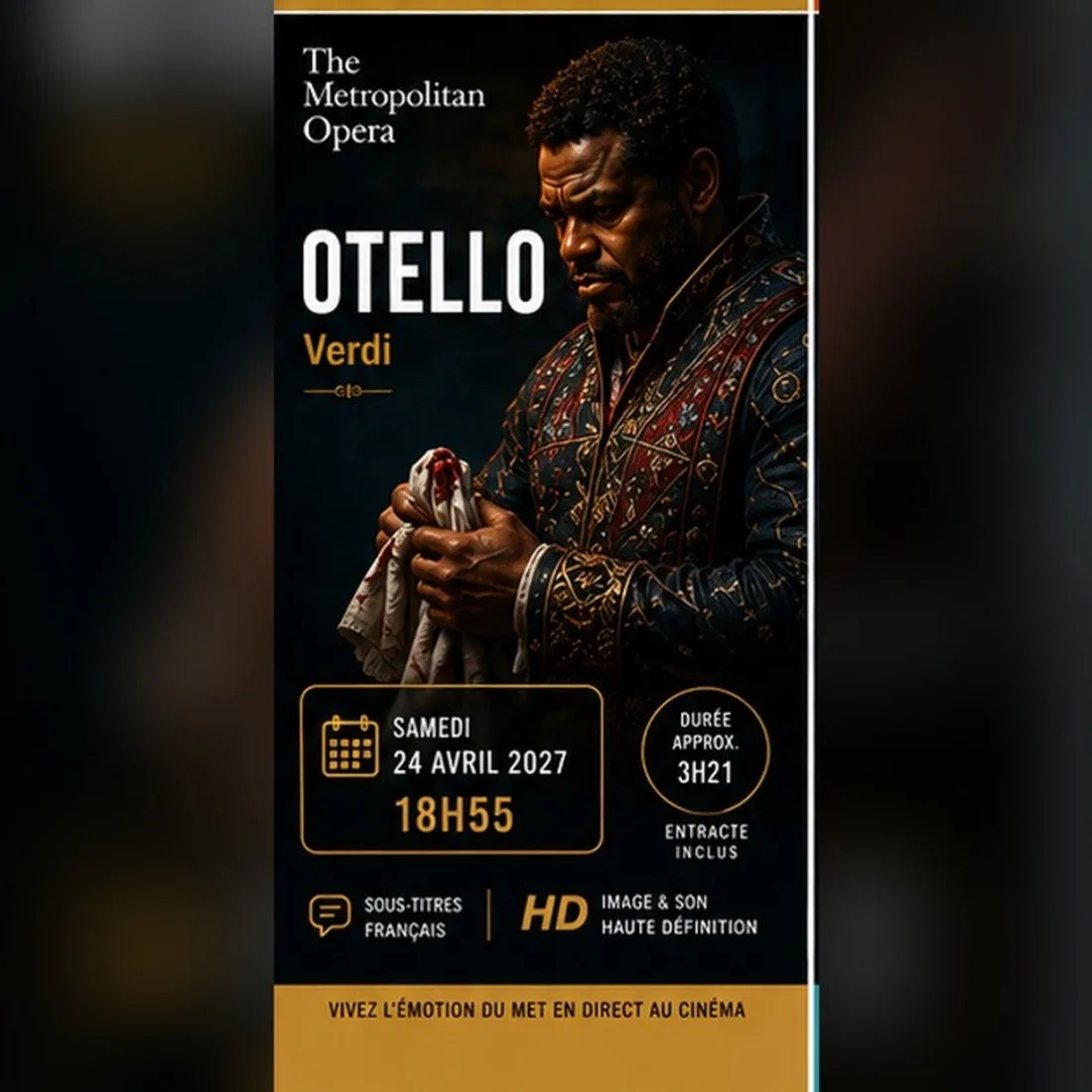 CHARTRES - En direct de New York : Otello de Verdi
