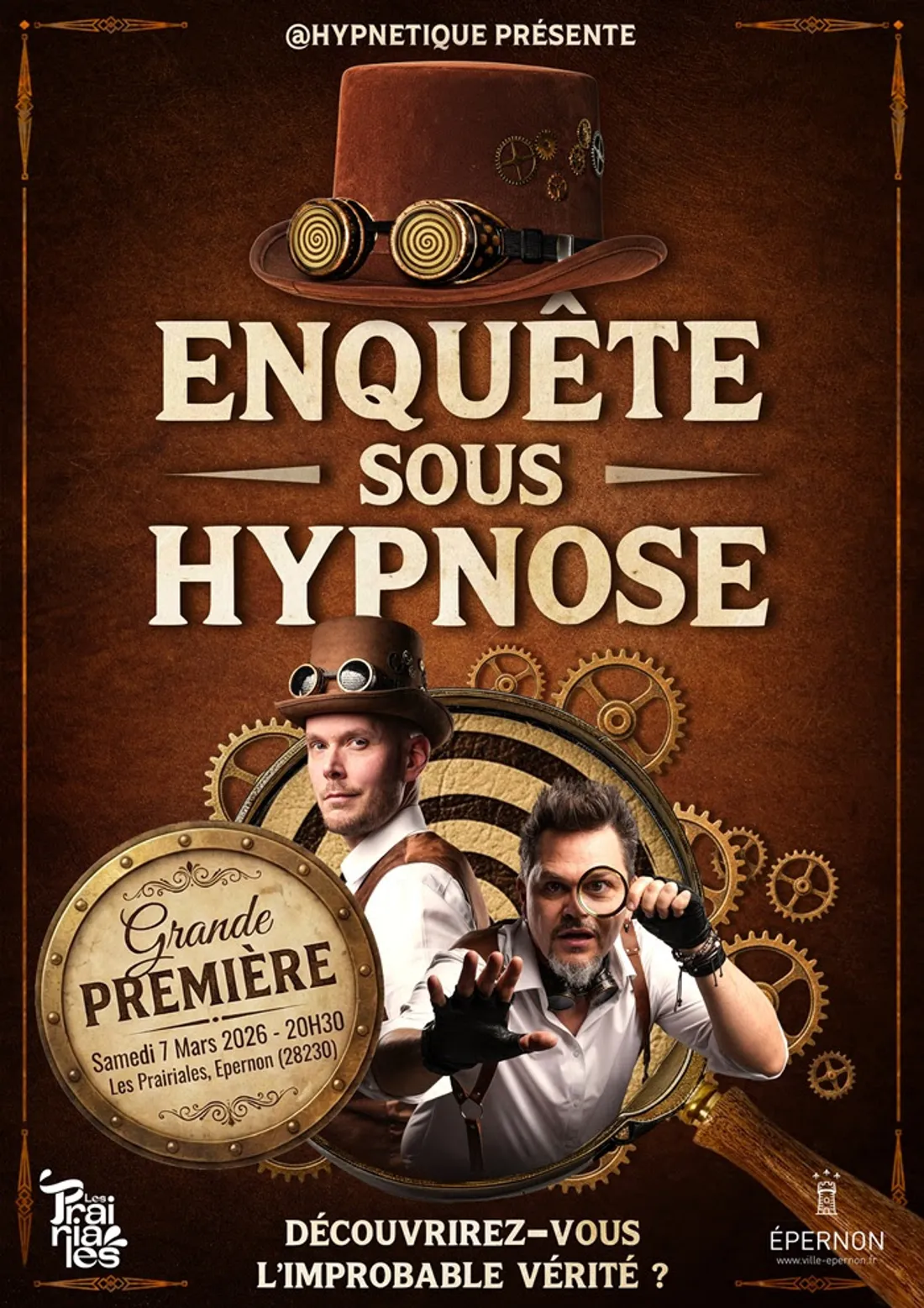 ÉPERNON - Spectacle : Enquête sous hypnose