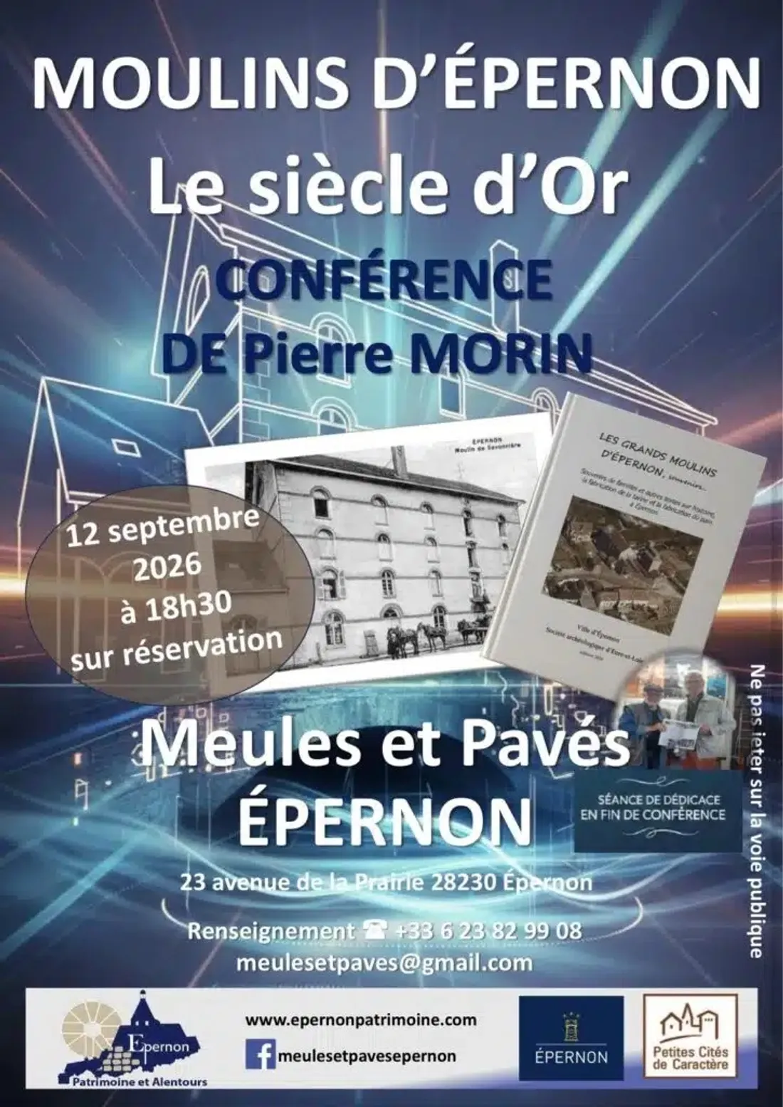 ÉPERNON - Conférence : Moulins d'Épernon, le siècle d'or