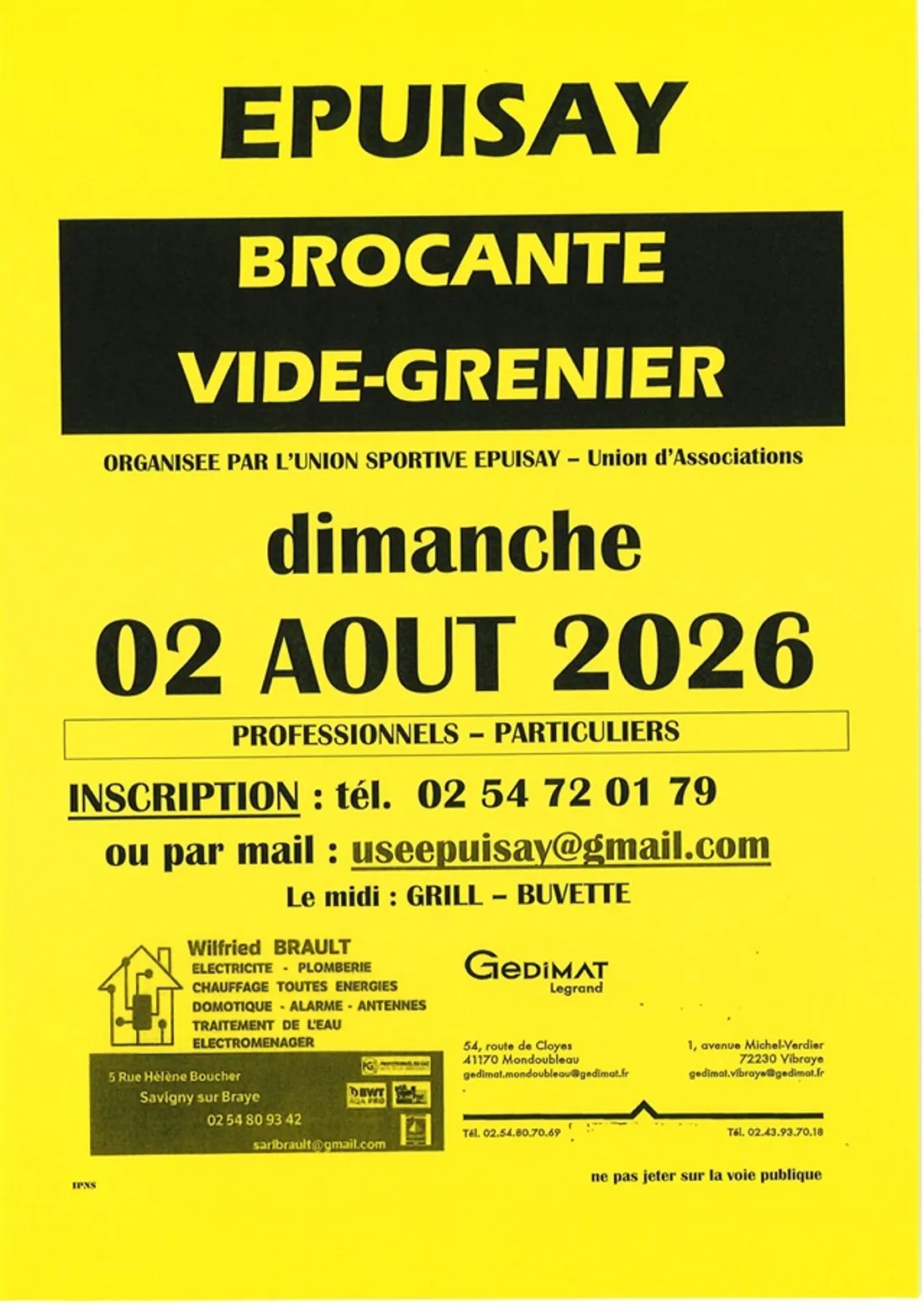 ÉPUISAY (41) - Brocante et Vide-greniers de l'USE