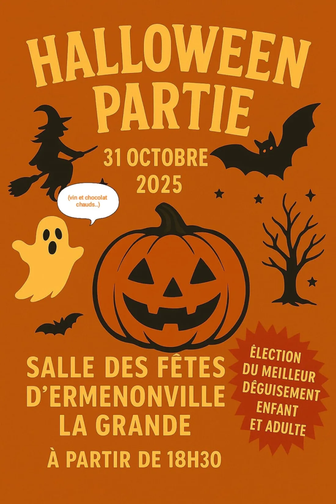 ERMENONVILLE-LA-GRANDE - Halloween partie