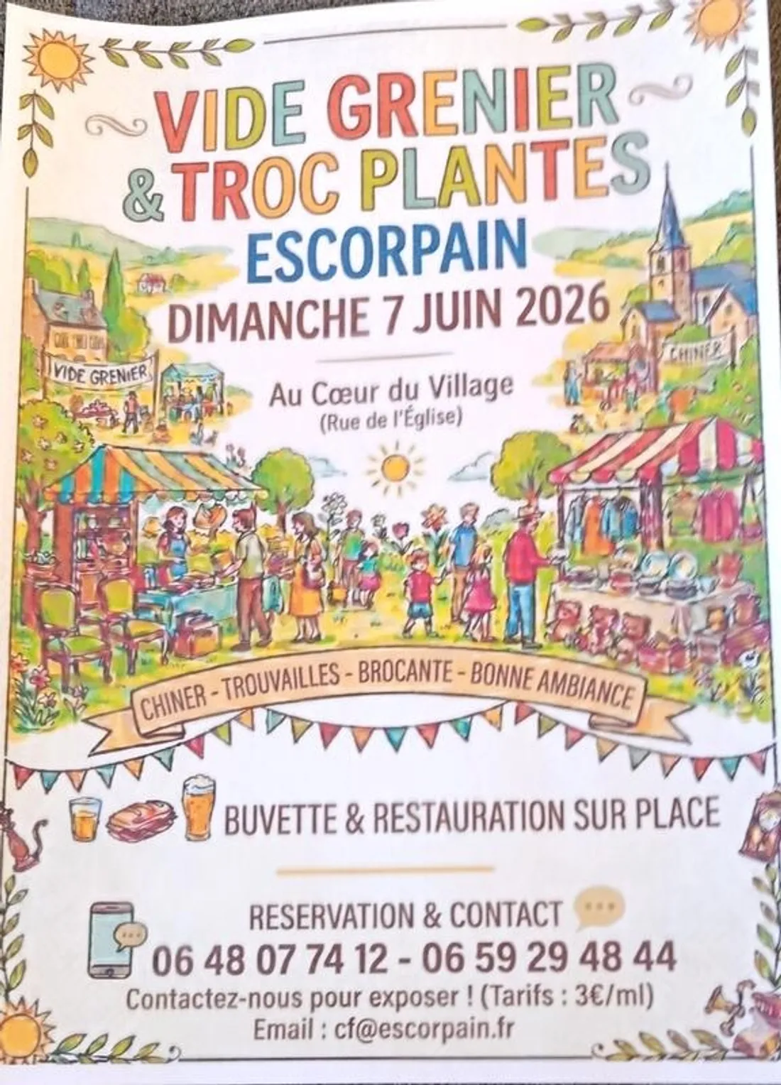 ESCORPAIN – Vide-greniers et troc plantes