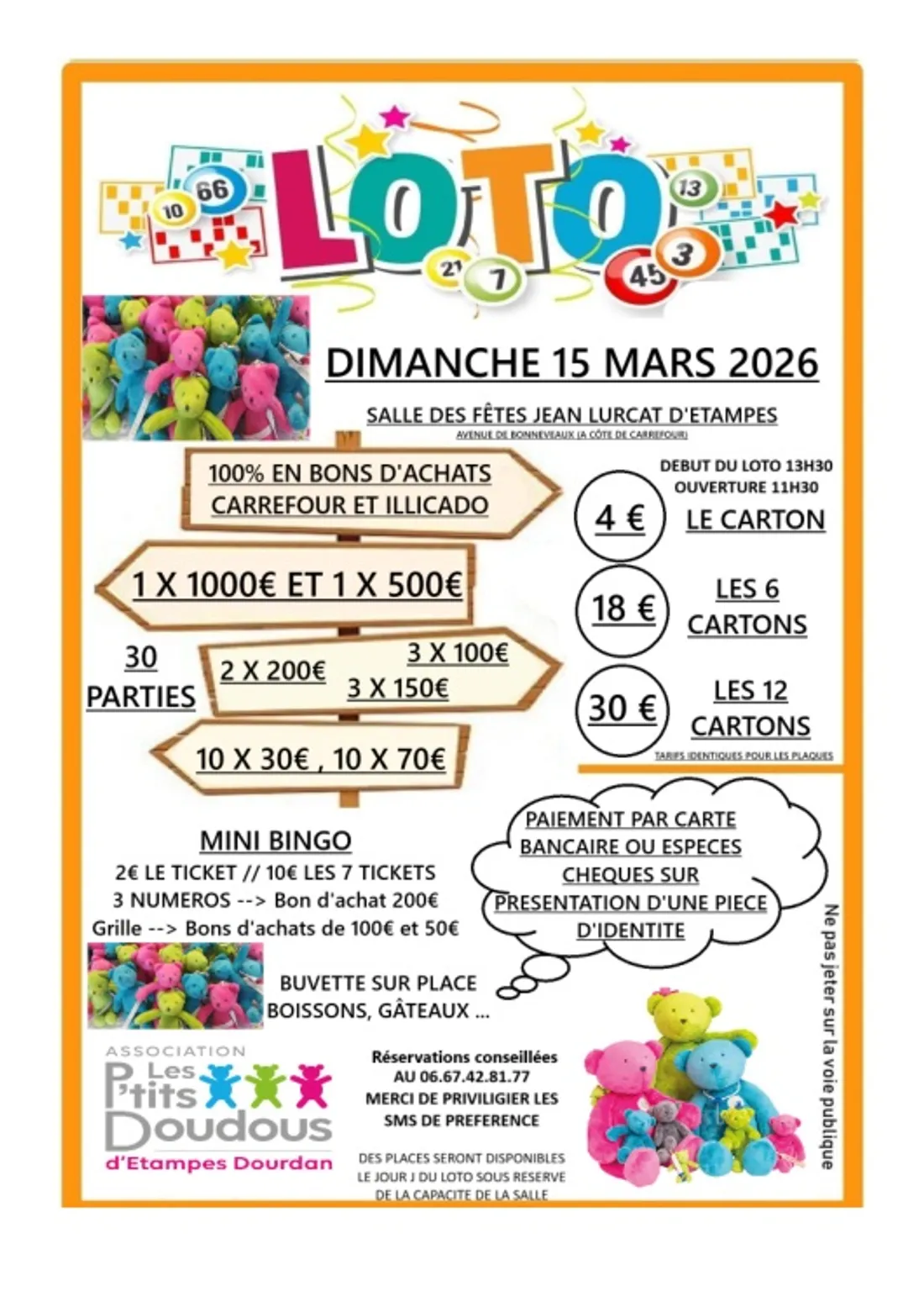 ÉTAMPES (91) - Loto des P'tits Doudous