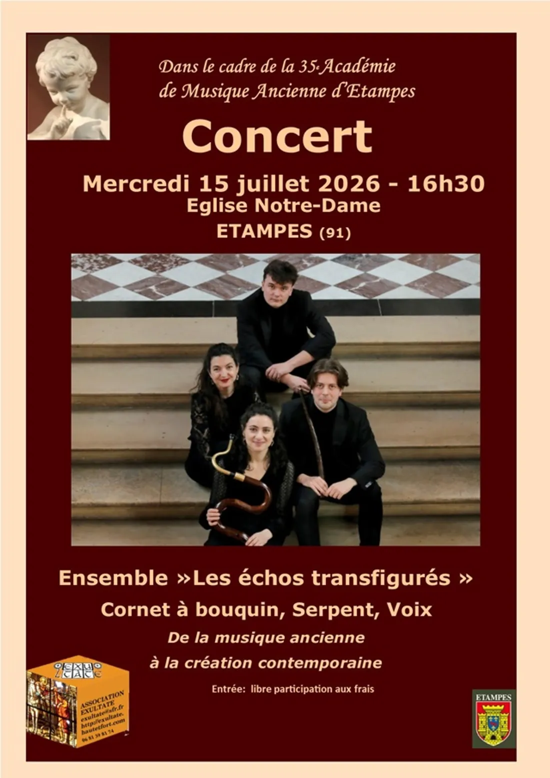 ÉTAMPES (91) - Concert : Les échos transfigurés